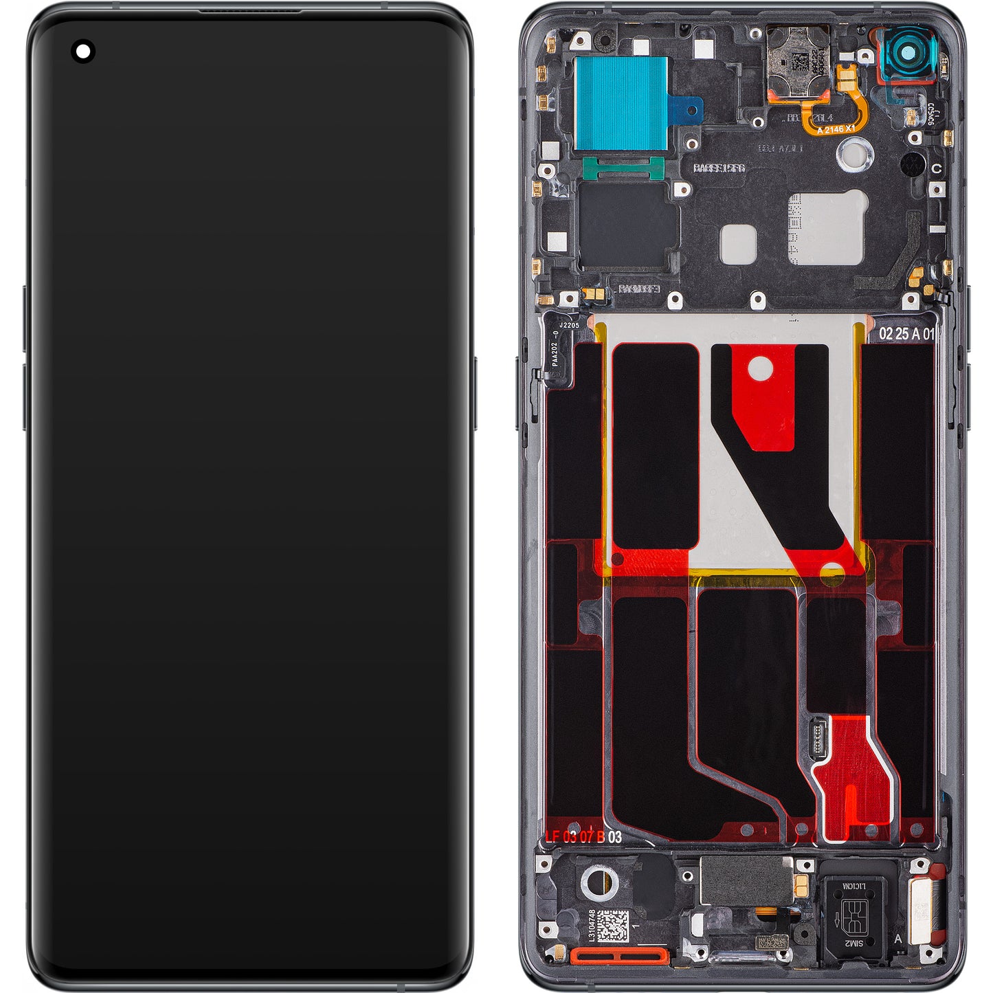 Display sa Touchscreenom Oppo Find X5, sa Ramom, Crni, Service Pack 4130031