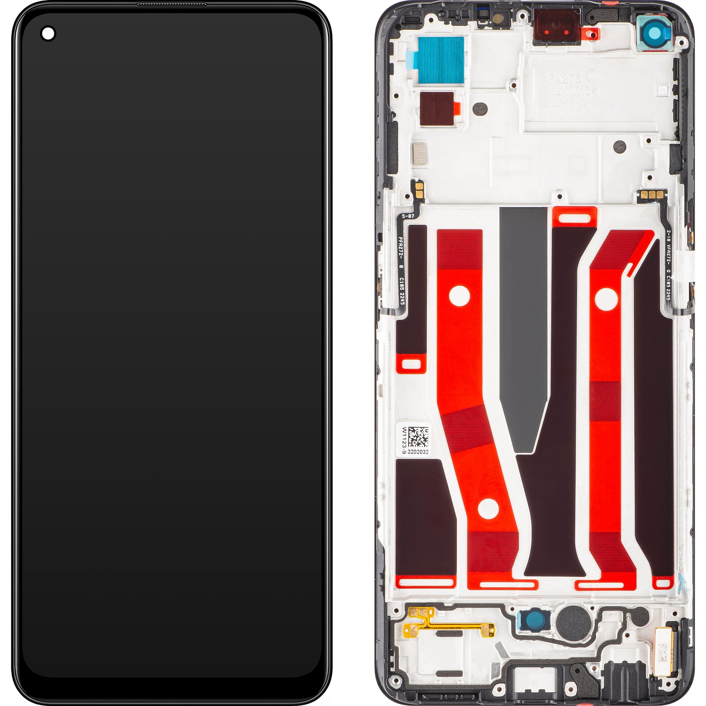 Display sa Touchscreenom Oppo F19 Pro+ 5G / A95 5G / Reno5 Z / A94 5G, sa Ramom, Crni, Service Pack 4908719