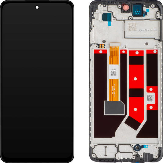 Display sa Touchscreenom Oppo A58 4G, sa Ramom, Crni, Service Pack 621029000089