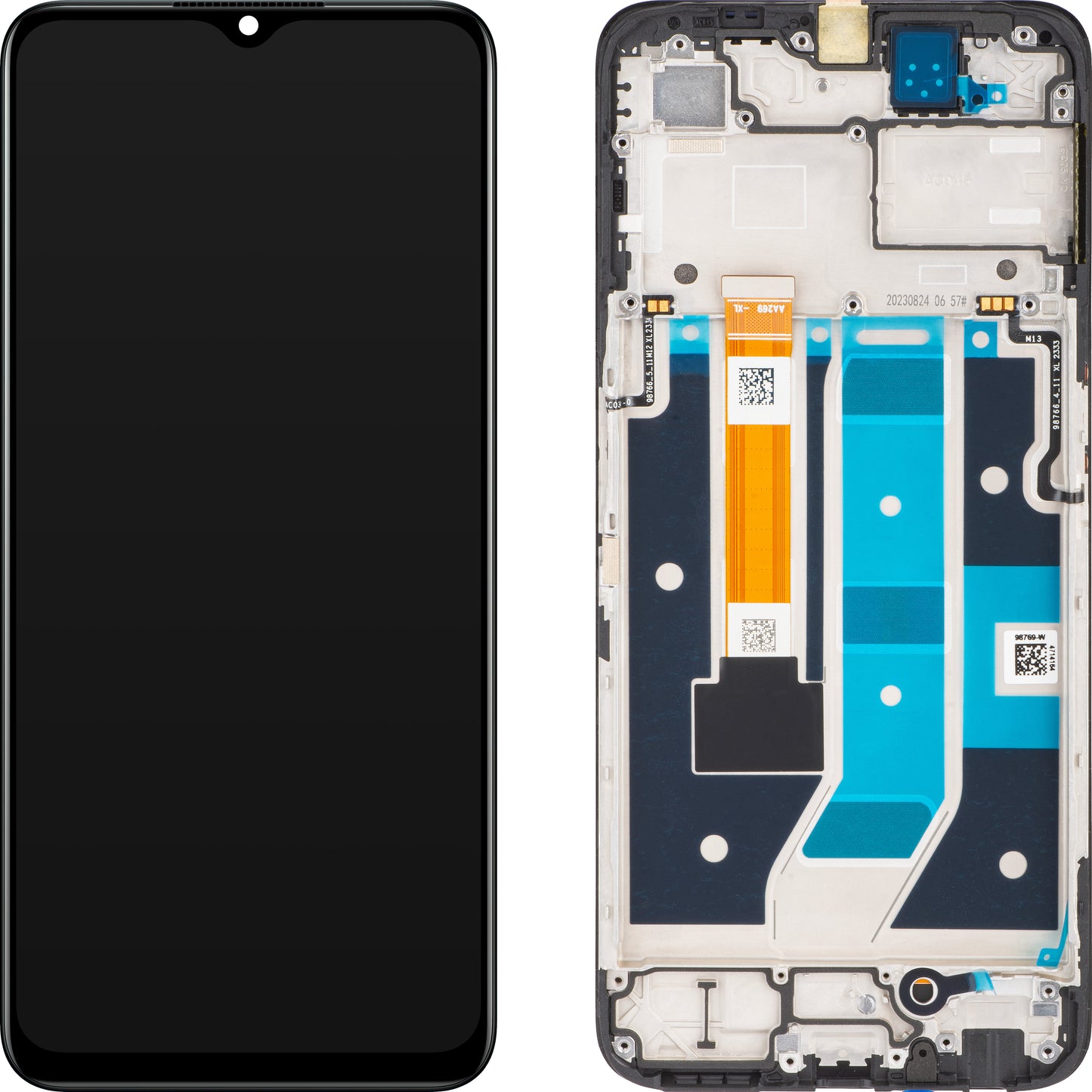 Display sa Touchscreenom Oppo A78 5G, sa Ramom, Crni, Service Pack 4130428