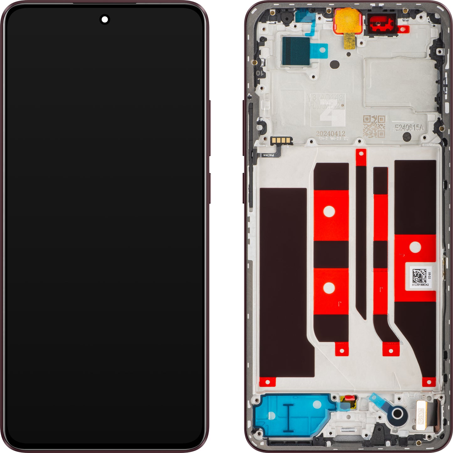 Display sa Touchscreenom Oppo F25 Pro / Reno11 F, sa Ramom, Boja: Višnja (Claret), Service Pack 621029000177