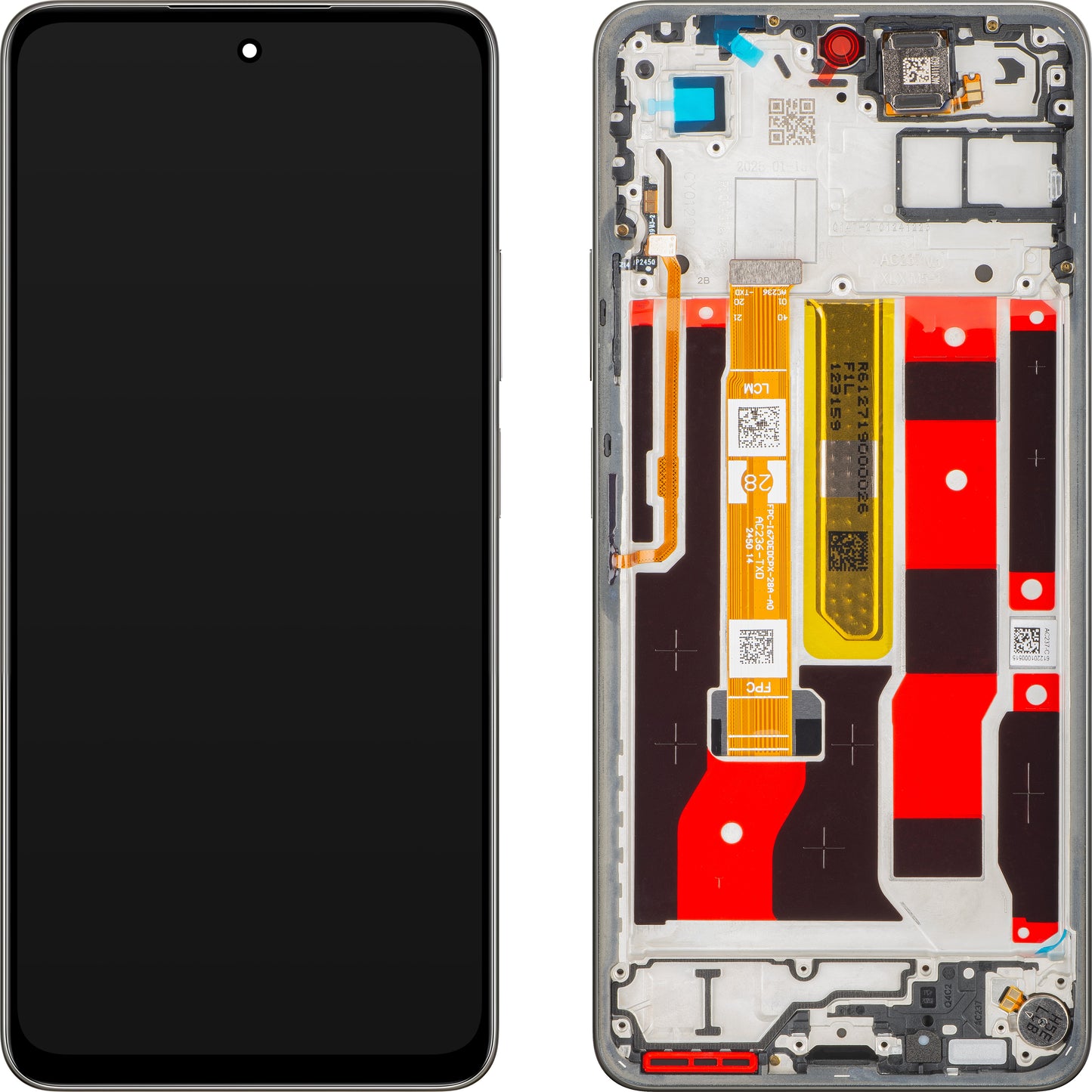 Display sa Touchscreenom Oppo A5 Energy / A5 Pro, sa Ramom, Braon (Mocha Brown), Service Pack 621029000495