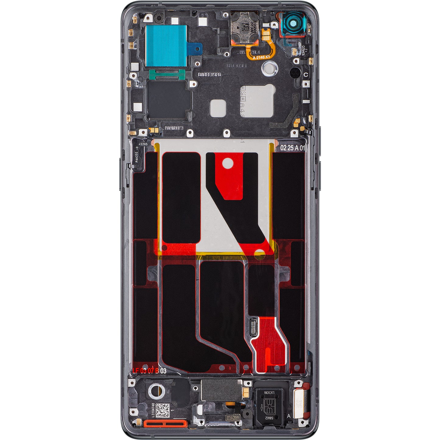 Display sa Touchscreenom Oppo Find X5, sa Ramom, Crni, Service Pack 4130031