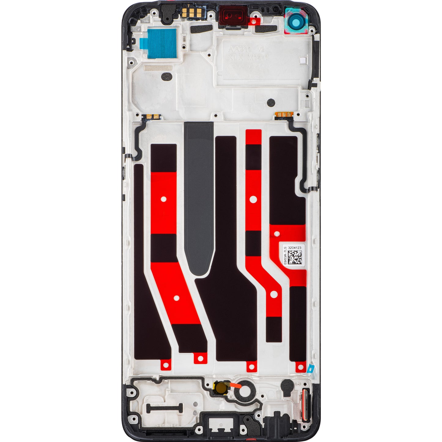 Display sa Touchscreenom Oppo Reno8 4G / Reno7 / F21 Pro, sa Ramom, Crni, Service Pack 4130179