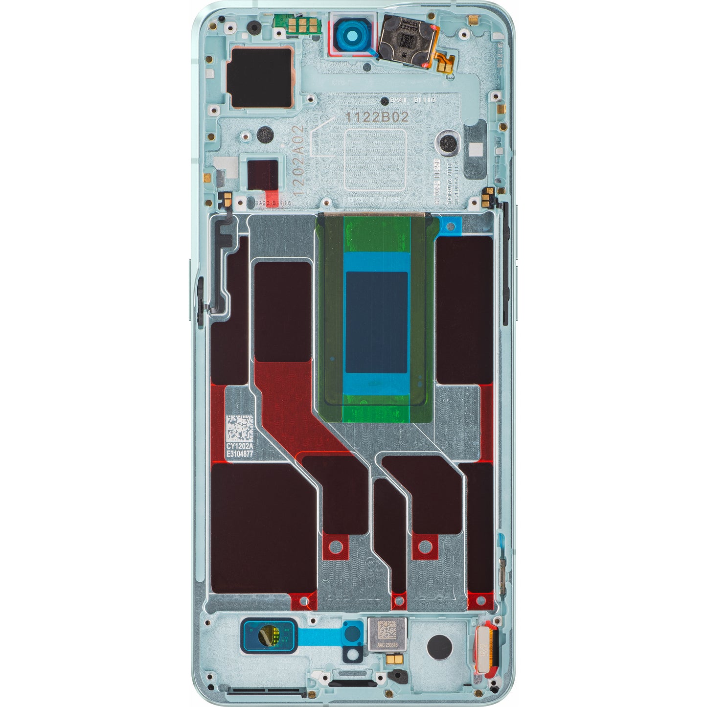 Display sa Touchscreenom Oppo Reno8 Pro+ / Reno8 Pro, sa Ramom, Zelena, Service Pack 4130264
