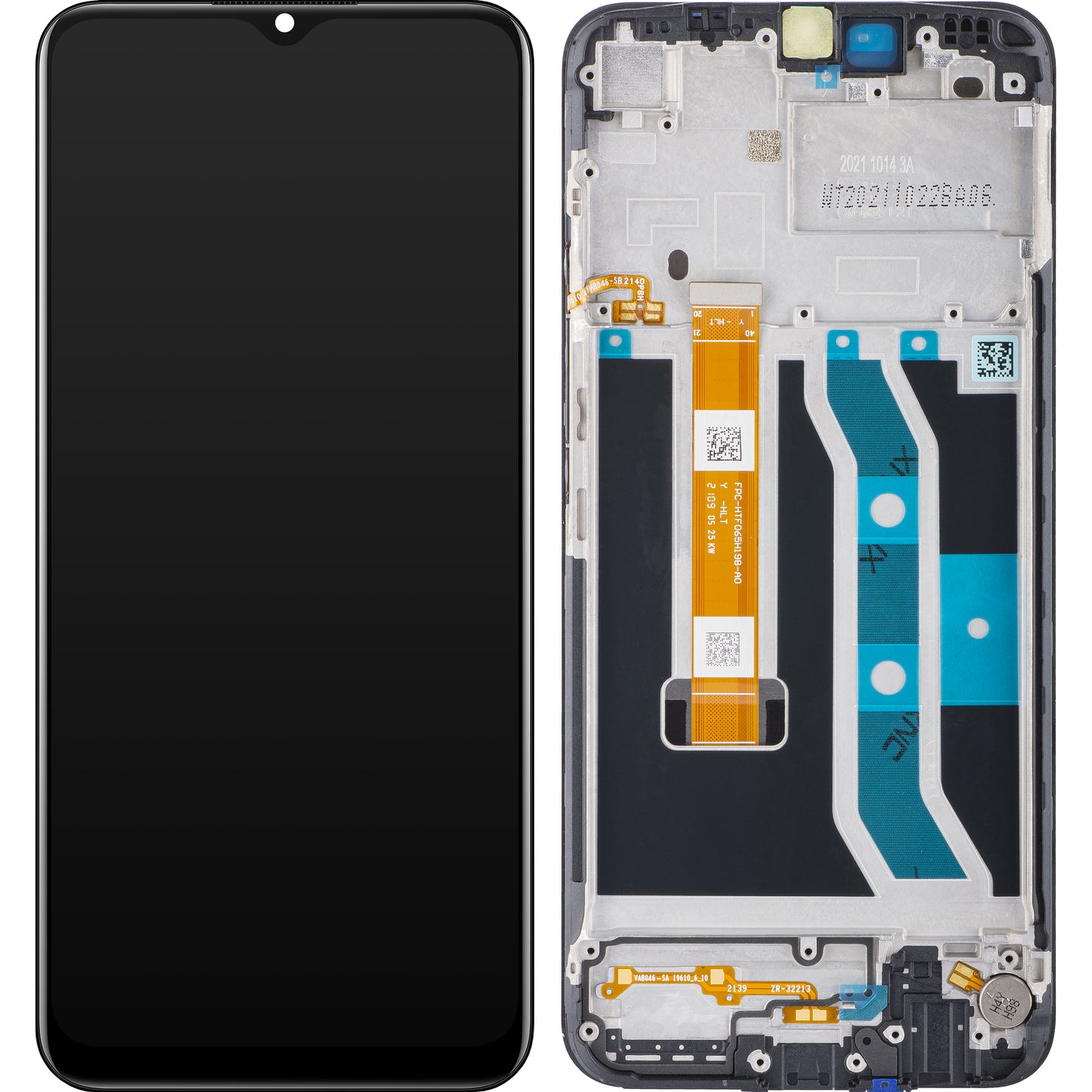 Display sa Touchscreen-om Realme C25Y, sa Ramom, Crni, Service Pack 4908854