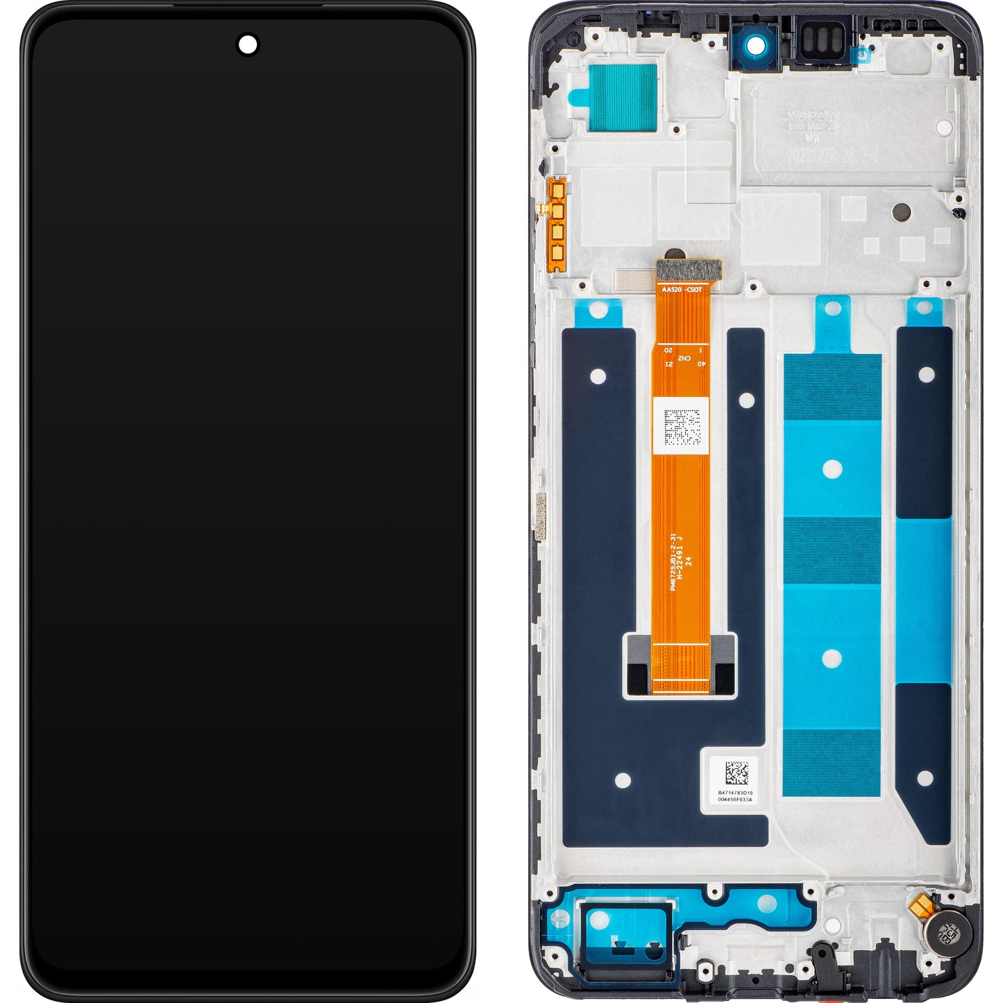 Display sa Touchscreen-om Realme C55, sa Ramom, Crni, Service Pack 4130438
