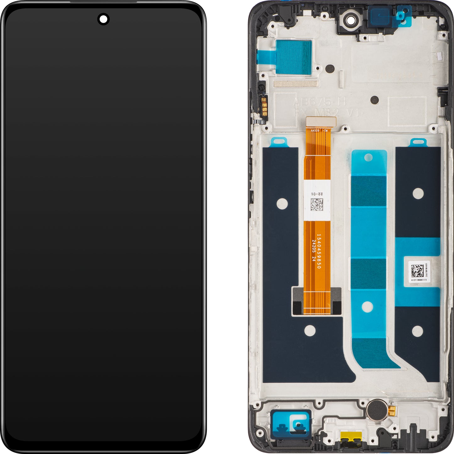 Display sa Touchscreen-om Realme 11 5G, sa Ramom, Crni (Midnight Black), Service Pack 621029000064