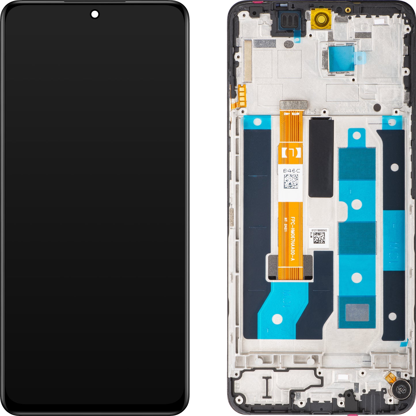 Display sa Touchscreen-om Realme 12x, sa Ramom, Crni (Sjajni Crni), Servisni Paket 621029000186