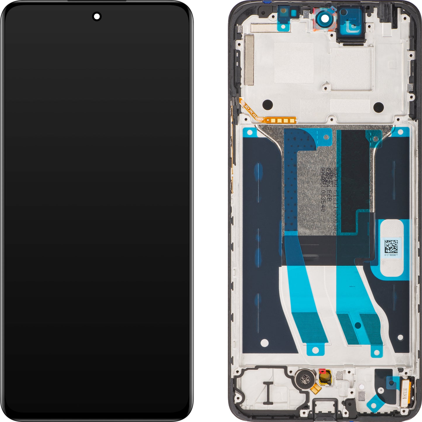 Display sa Touchscreen-om Realme 13 4G / 12 4G, sa Ramom, Crni, Service Pack 621029000225