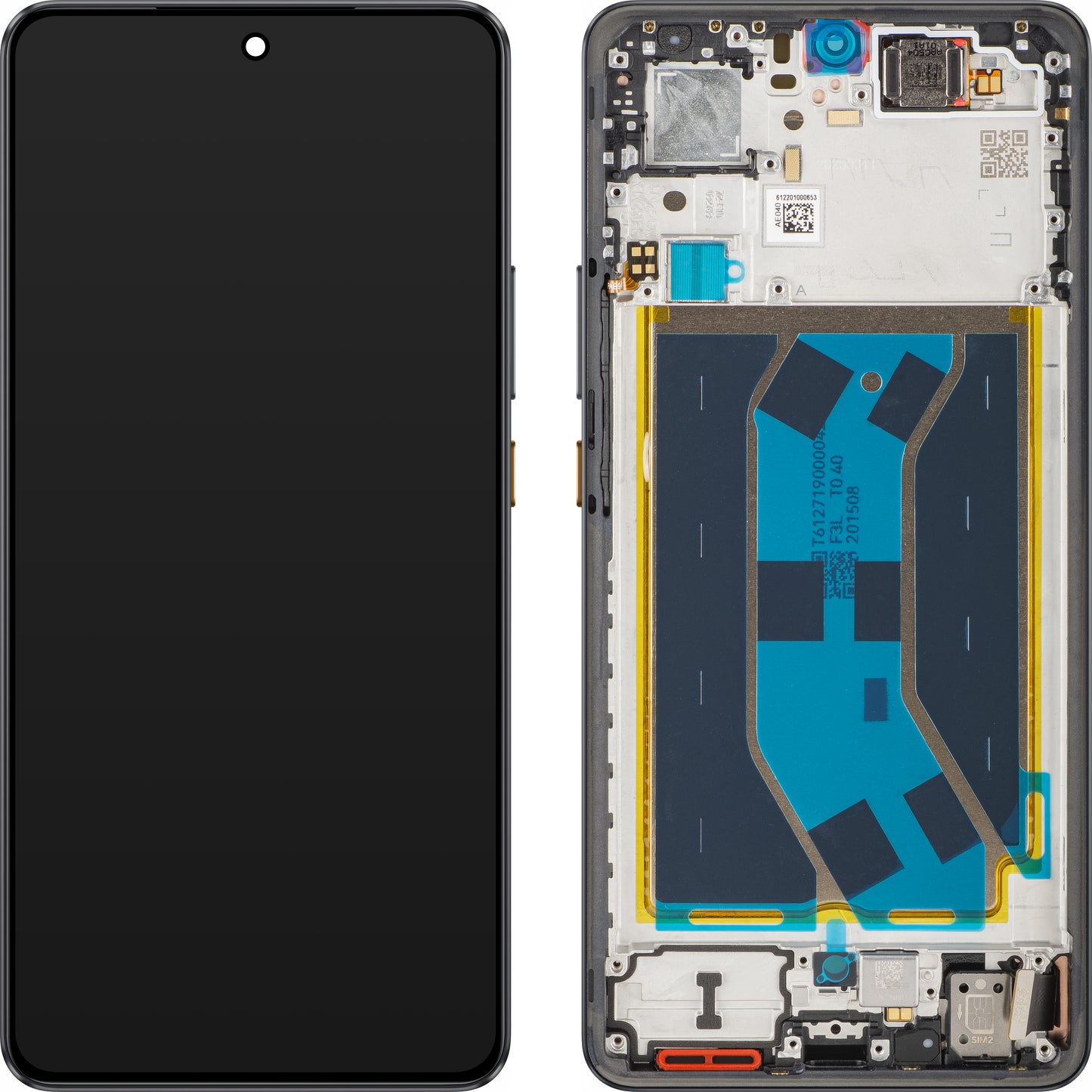 Display sa Touchscreenom Realme GT 7, sa Ramom, Crni (IceSense Black), Service Pack 621029000573
