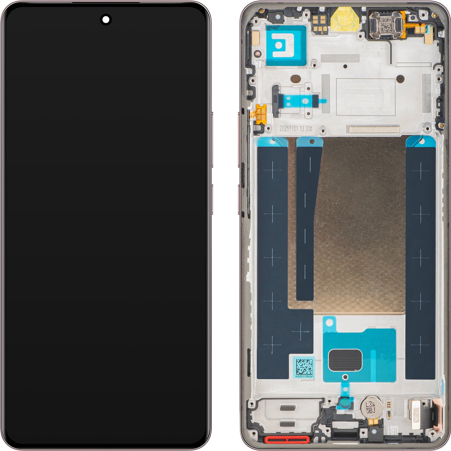 Display sa Touchscreenom Realme 16 Pro+, sa Ramom, Roze (Camellia Pink), Service Pack 621029000808