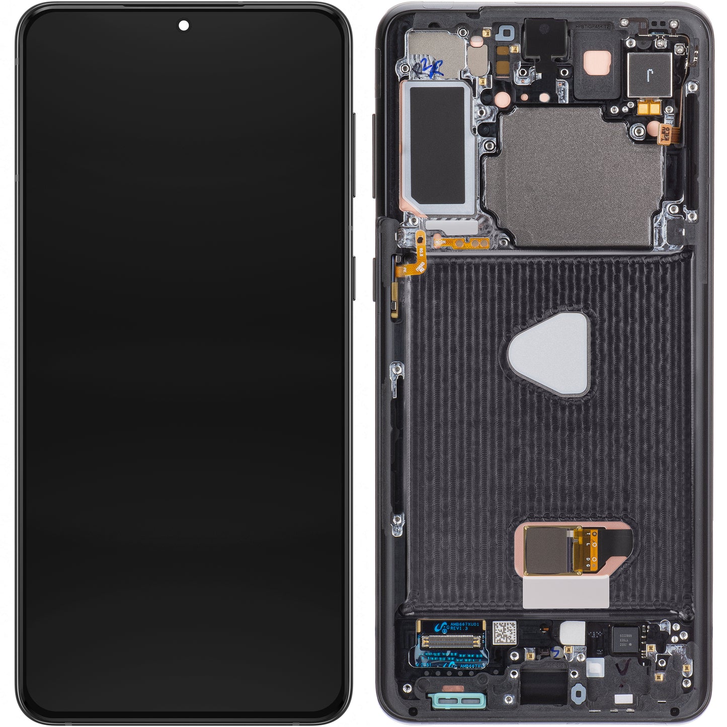 Display sa Touchscreen-om Samsung Galaxy S21+ 5G G996, sa Ramom, Crni, Service Pack GH82-27268A