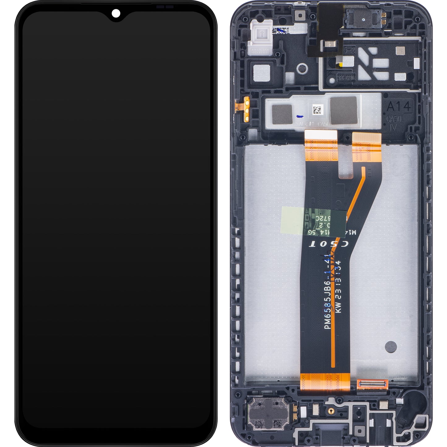Display sa Touchscreen-om Samsung Galaxy A14 A145, sa Ramom, Non-Evropska Verzija, Crni, Service Pack GH82-31185A