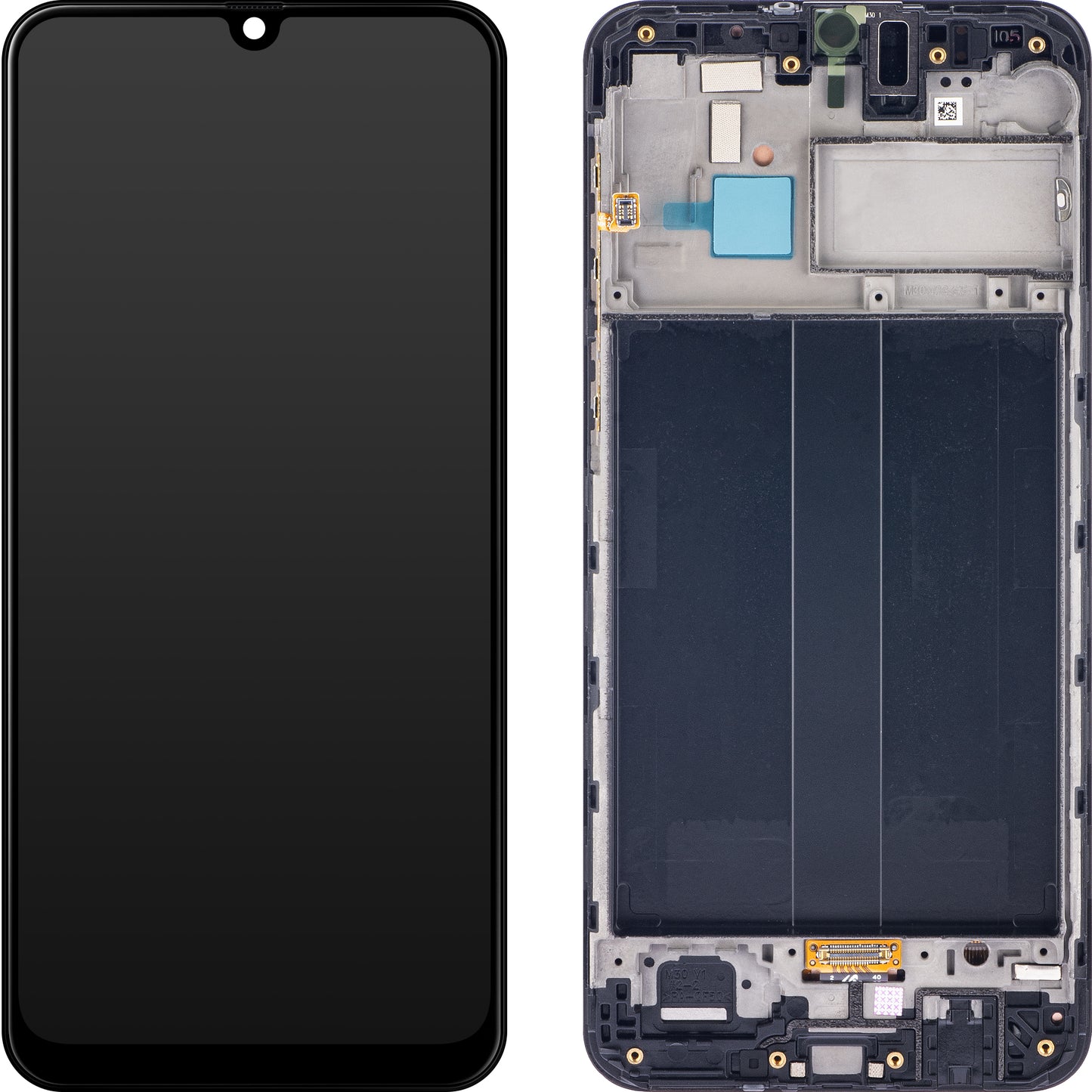 Display sa Touchscreen-om Samsung Galaxy M30 M305, sa Ramom, Crni, Service Pack GH82-19347A