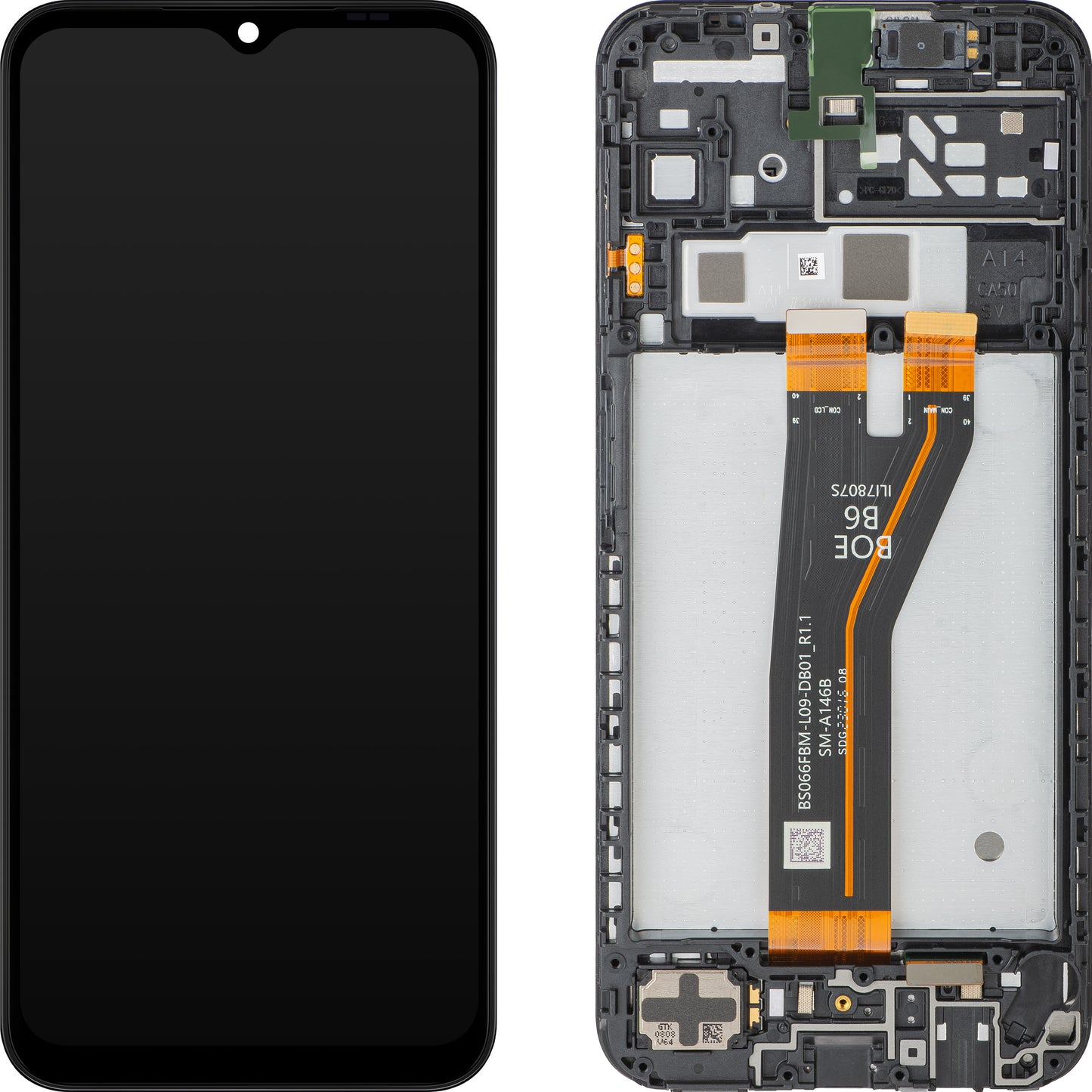 Display sa Touchscreen-om Samsung Galaxy A14 5G A146, sa Ramom, Non-Evropska Verzija, Crni, Service Pack GH82-30658A