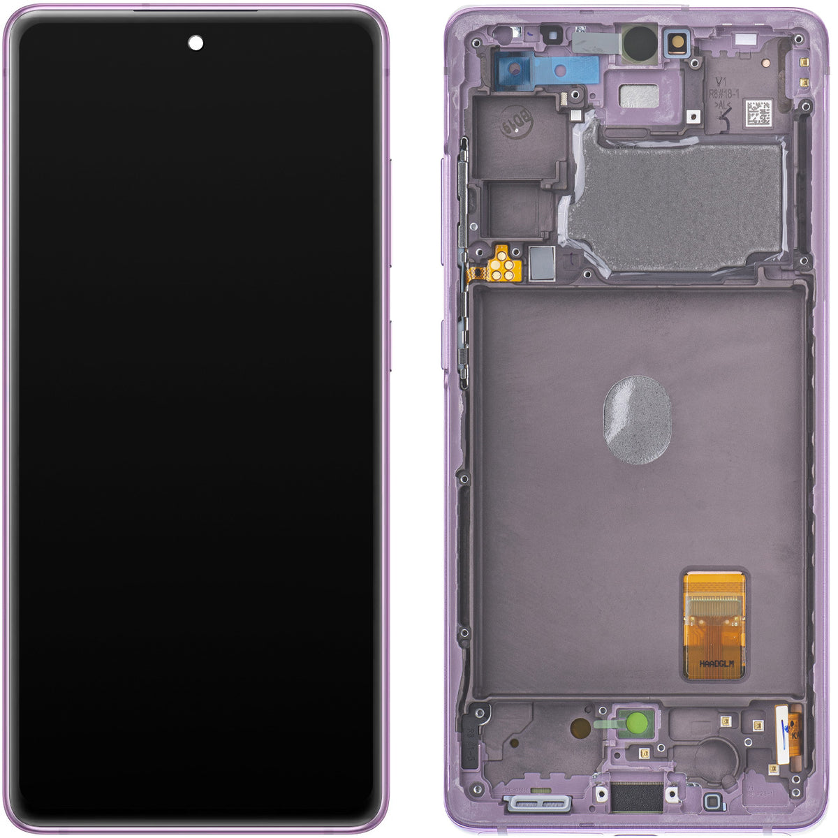 Ekran osetljiv na dodir za Samsung Galaxy S20 FE G780, sa ramom, ljubičasti, Swap GH82-24219C