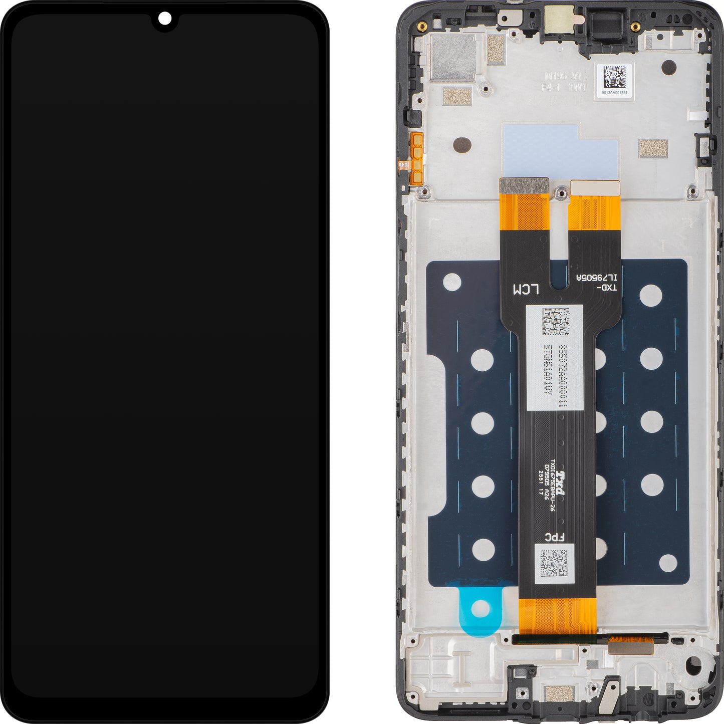 Ekran sa Touchscreen-om Samsung Galaxy A07, sa Ramom, Crni, Service Pack GH81-28713A