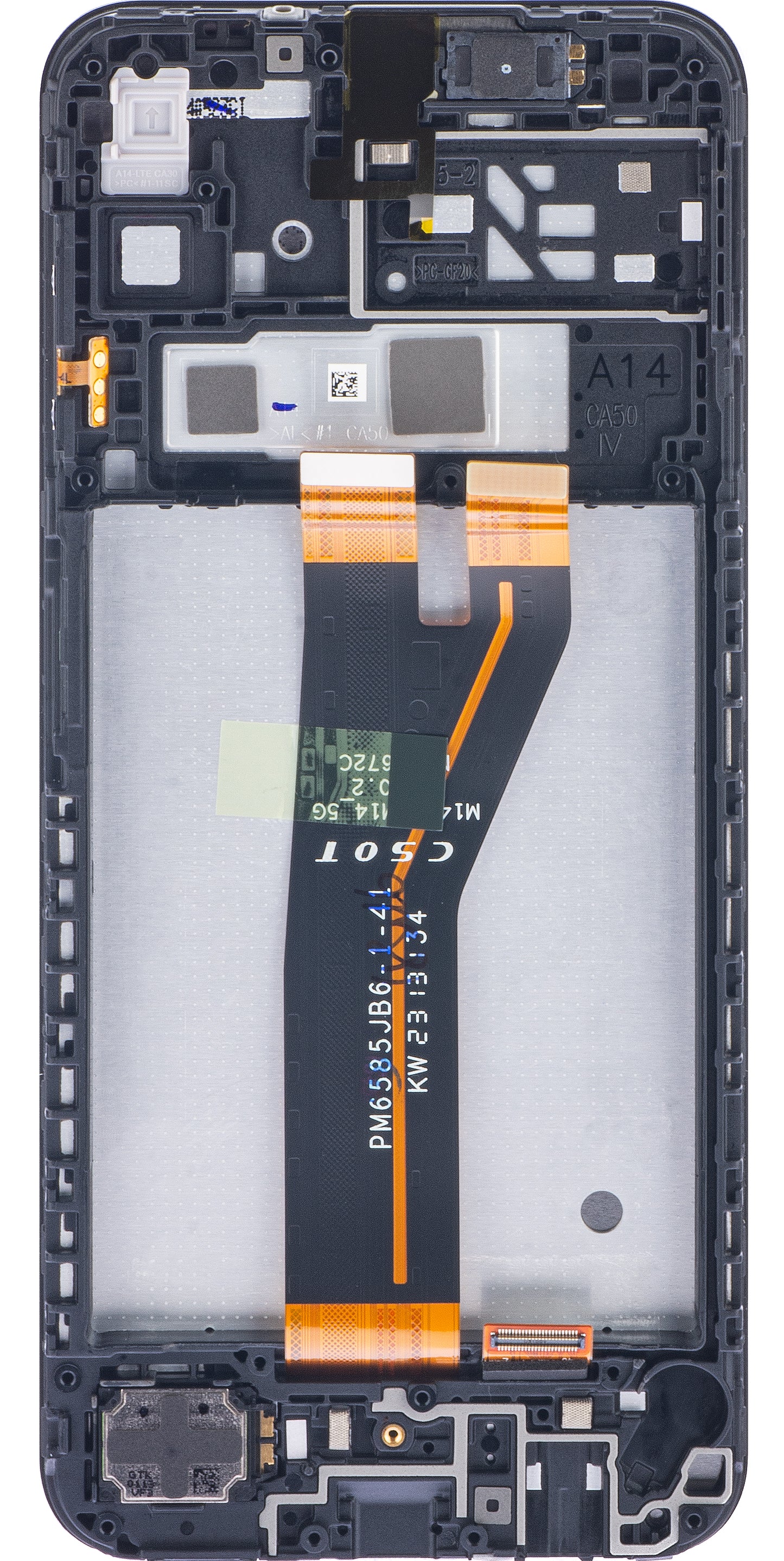 Display sa Touchscreen-om Samsung Galaxy A14 A145, sa Ramom, Non-Evropska Verzija, Crni, Service Pack GH82-31185A