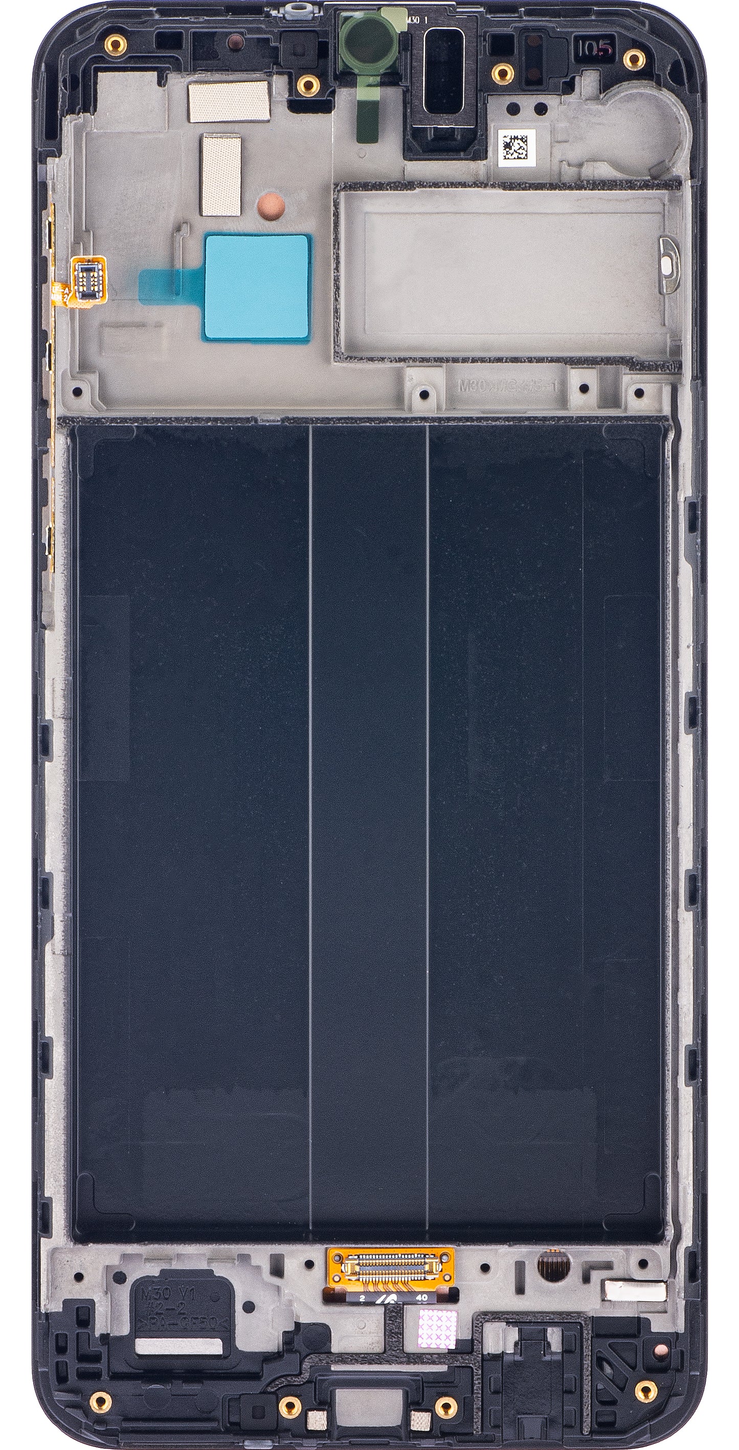 Display sa Touchscreen-om Samsung Galaxy M30 M305, sa Ramom, Crni, Service Pack GH82-19347A