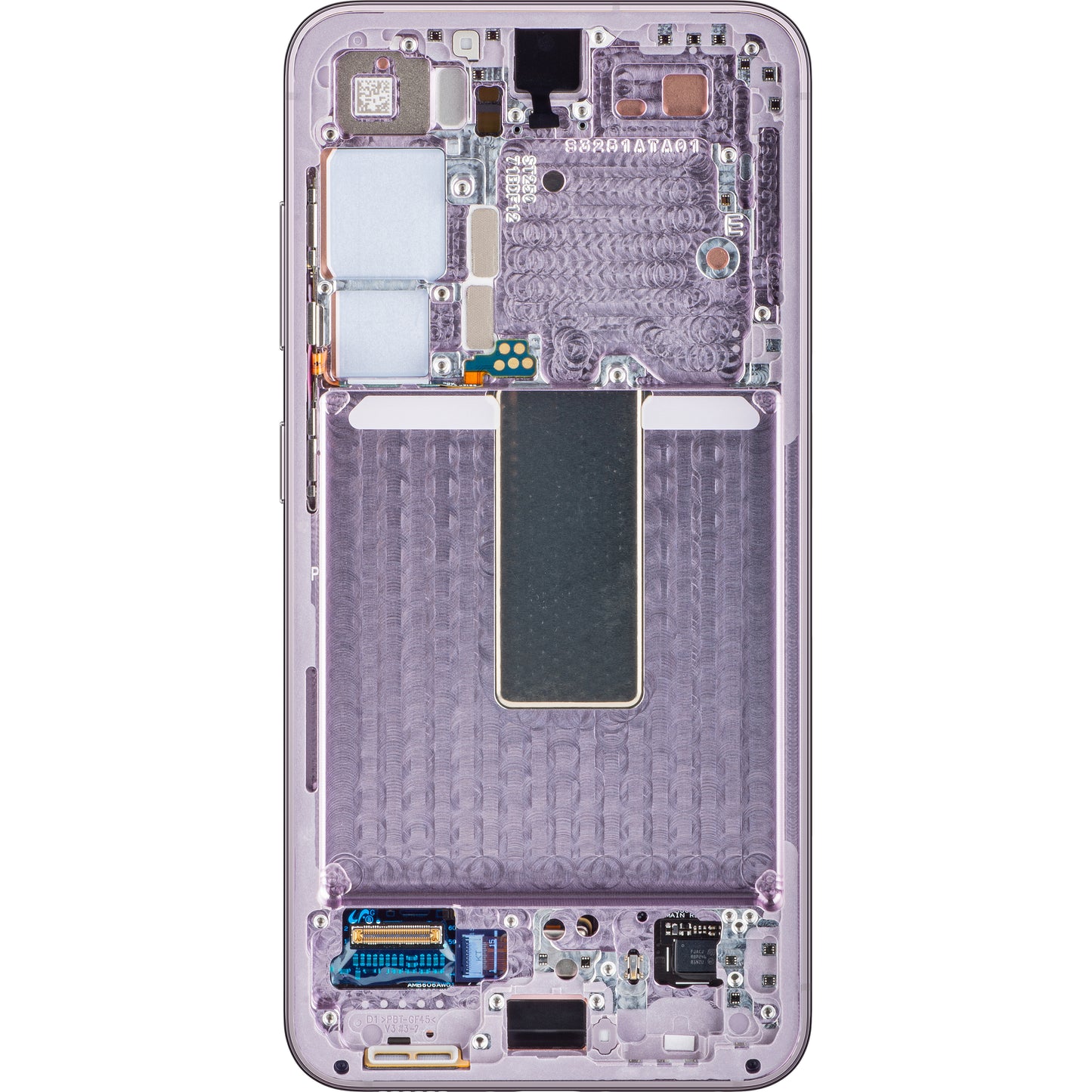 Display sa Touchscreen-om Samsung Galaxy S23 S911, sa Ramom, Roze (Lavender), Service Pack GH82-30480D