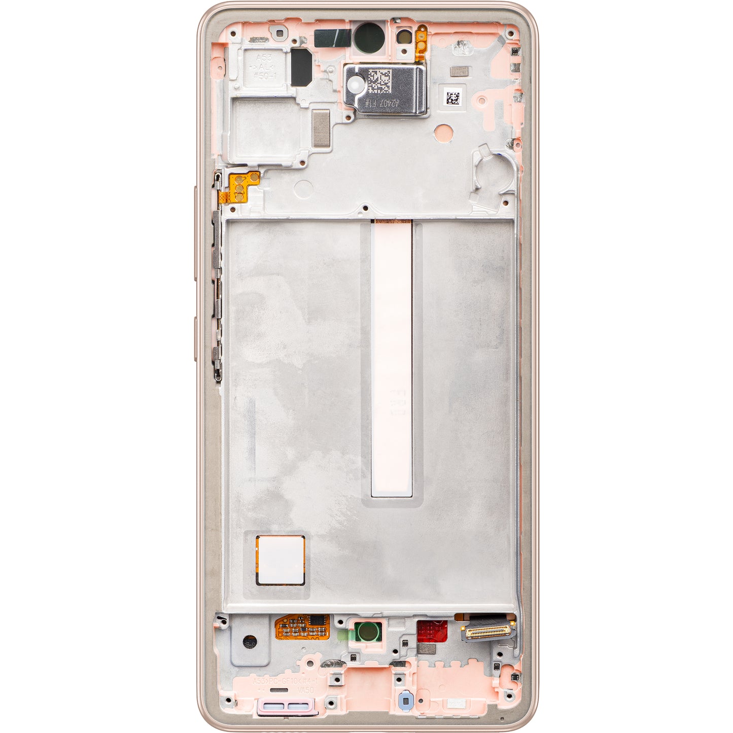 Display sa Touchscreen-om Samsung Galaxy A53 5G A536, sa Ramom, Narandžasti (Breskva), Service Pack GH82-28024D