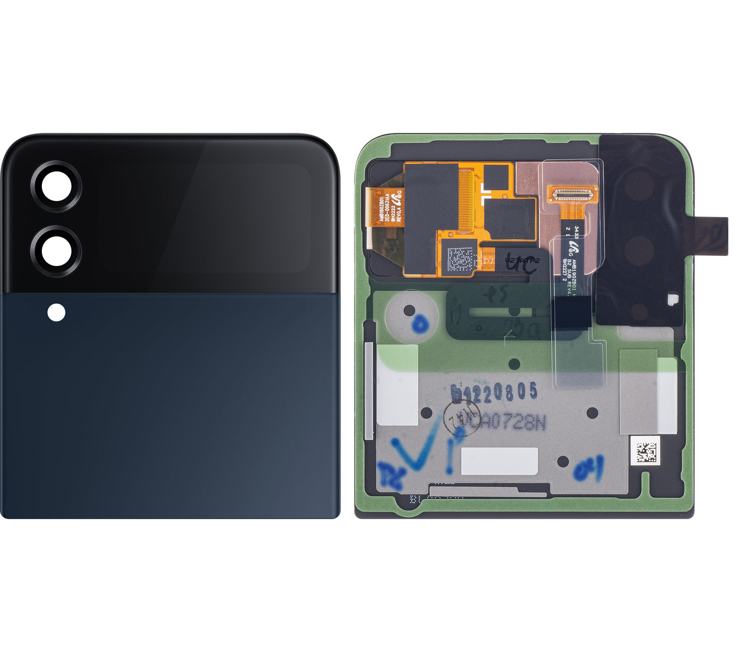 Display sa Touchscreen-om Samsung Galaxy Z Flip4 F721, Sub Outer, Plavi (Bespoke), Service Pack GH97-27947E