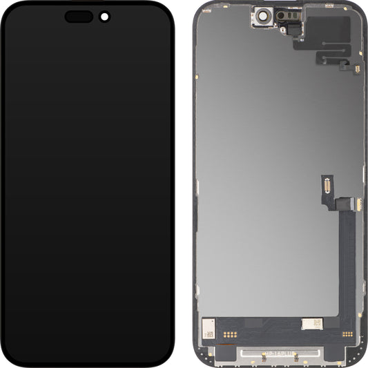 Ekran sa Touchscreen-om i Senzorom Blizine MP kompatibilan sa Apple iPhone 16 Plus, sa Ramom, Verzija Soft OLED FHD Dijagnostika, Crna