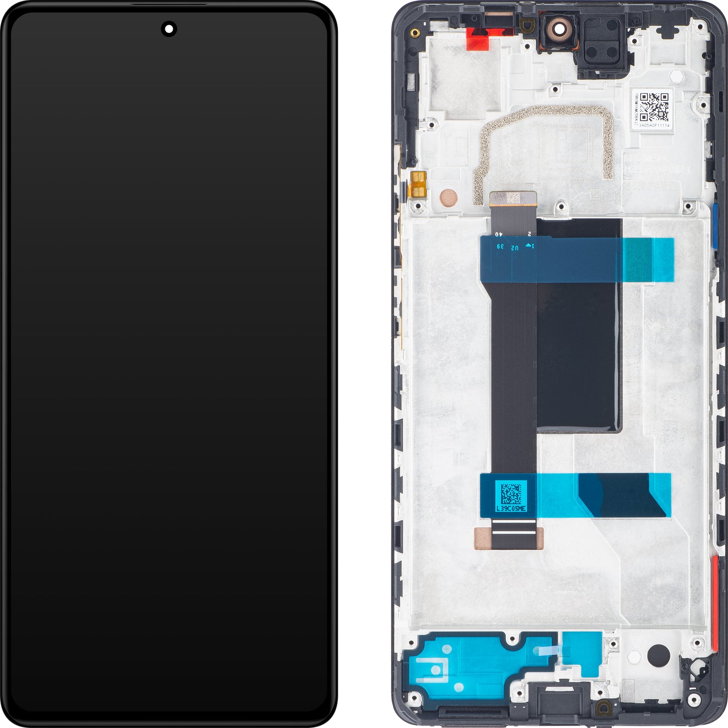 Display sa Touchscreenom Xiaomi Redmi Note 12 Pro 5G, sa Ramom, Crni (Midnight Black), Service Pack 5600010M1600