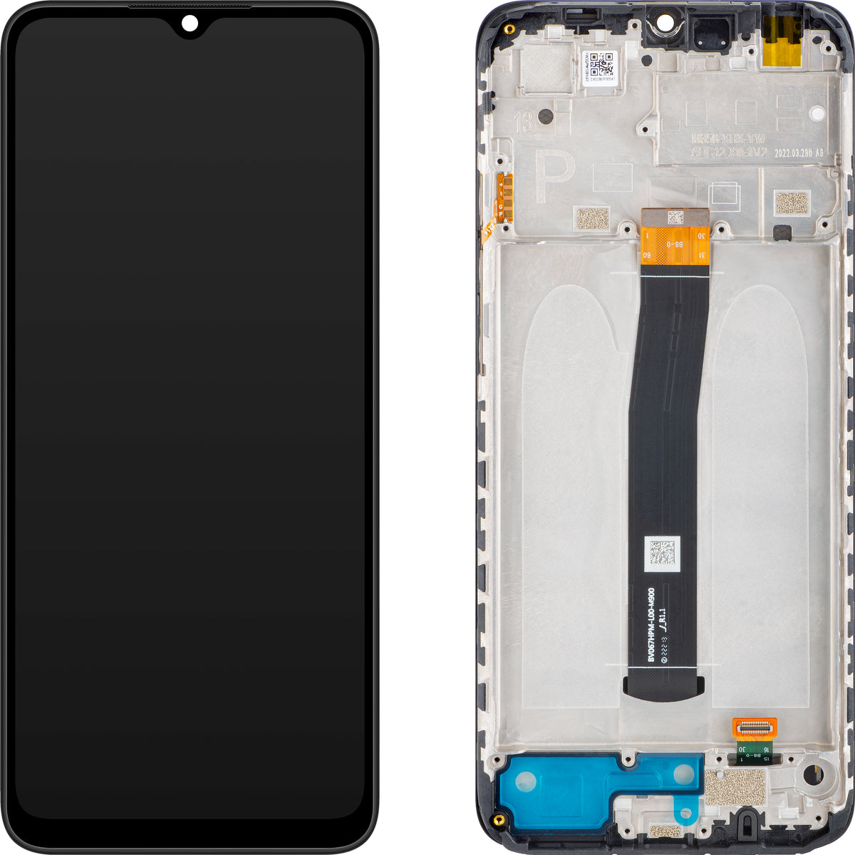 Display sa Touchscreenom Xiaomi Poco C40, sa Ramom, Crni (Power Black), Service Pack 560001C3QP00