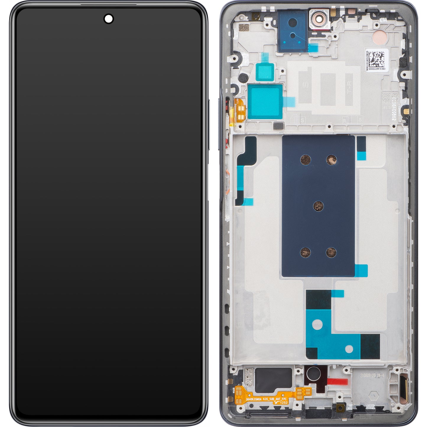 Ekran sa Touchscreen-om Xiaomi 11T Pro, sa Ramom, Siva, Swap 5600030K3S00