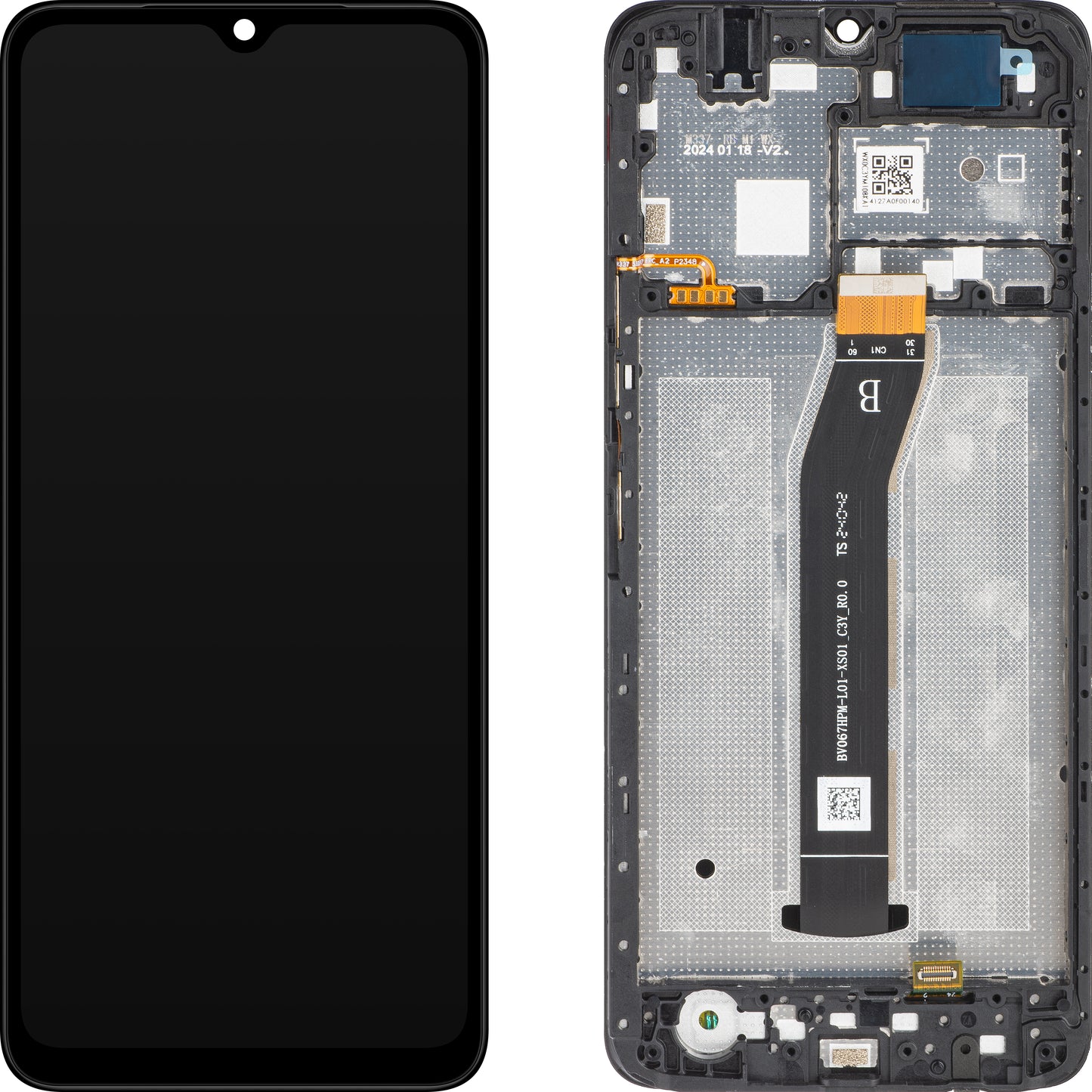 Ekran sa dodirnim ekranom Xiaomi Redmi A3, sa ramom, crni, Service Pack 5600010C3Y00