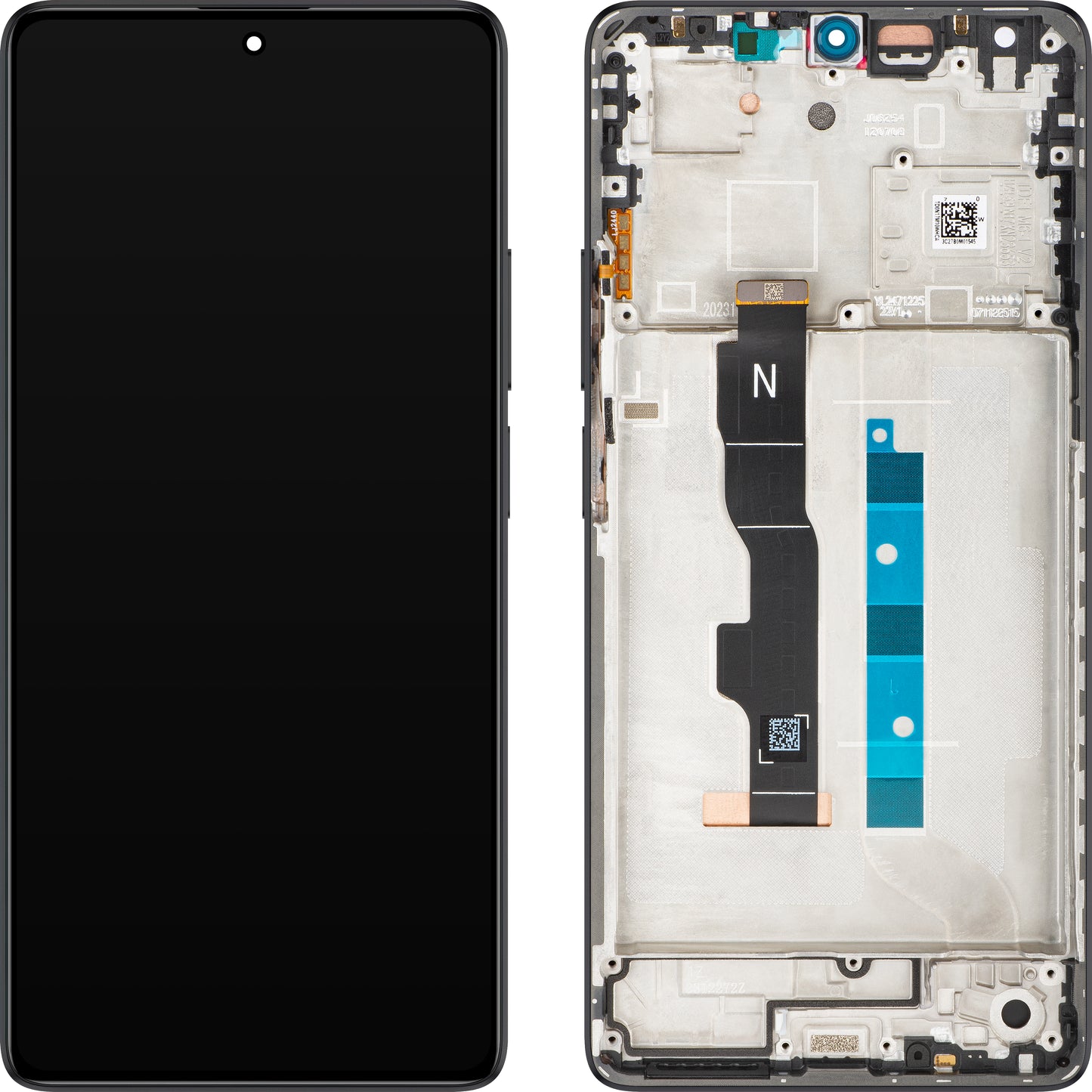 Display sa Touchscreen-om Xiaomi Redmi Note 13 5G, sa Ramom, Crni (Graphite Black), Service Pack 5600020N1700