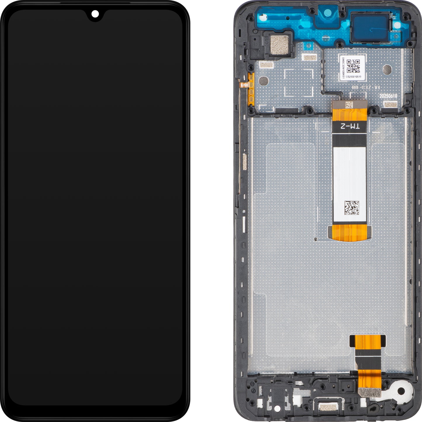 Display sa Touchscreen-om Xiaomi Poco C71 / Redmi A5 4G, sa Ramom, Verzija Long Flex, Crna, Service Pack 56000100C3Z00