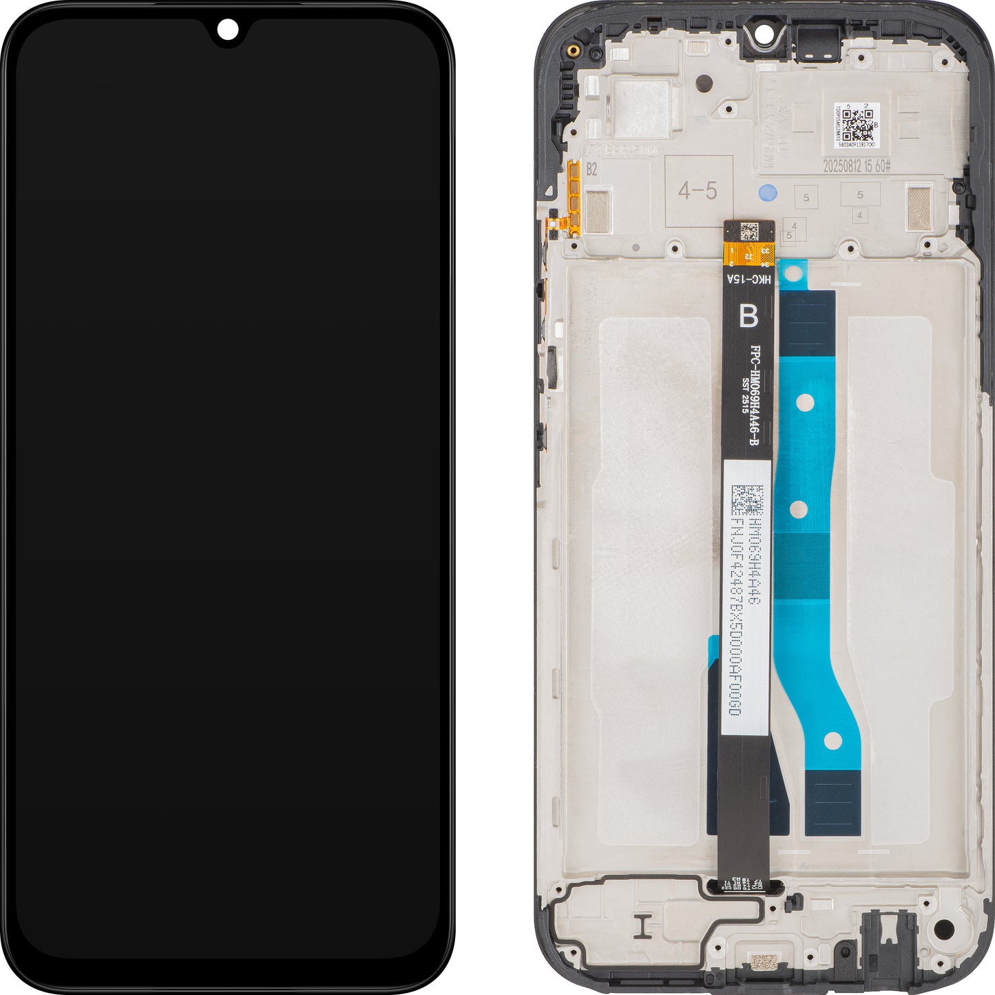 Display sa Touchscreenom Xiaomi Poco C85 4G / Redmi 15C 4G, sa Ramom, Evropska Verzija, Crni, Service Pack 560002P15AE00