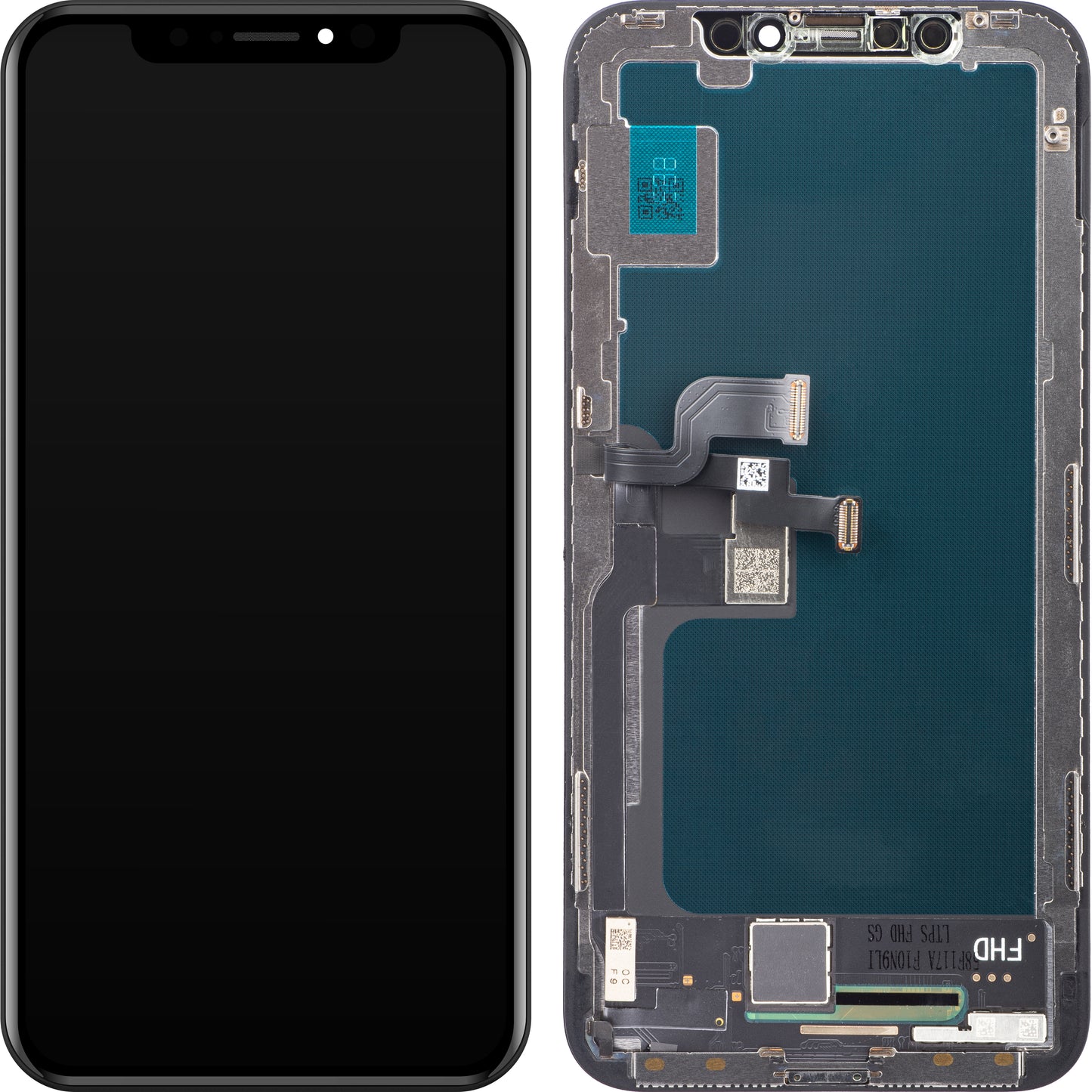 Display sa Touchscreenom ZY za Apple iPhone X, sa Ramom, LCD In-Cell Verzija, Crni