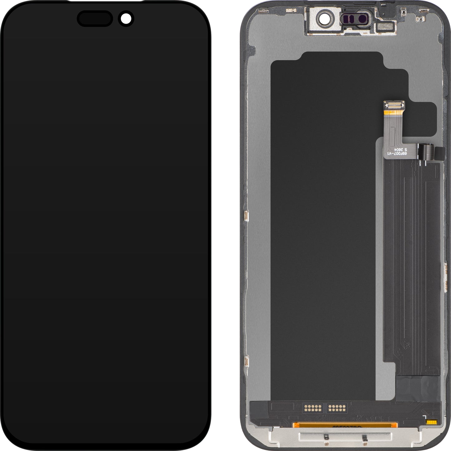 Ekran sa dodirnim ekranom ZY za Apple iPhone 17 Pro Max, sa ramom, LCD In-Cell IC Movable verzija, Crni