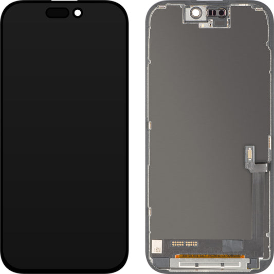 Ekran sa dodirnim ekranom ZY za Apple iPhone 17, sa okvirom, LCD In-Cell IC Movable verzija, Crni