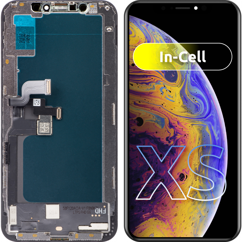 Display sa Touchscreenom ZY za Apple iPhone XS, sa Ramom, LCD In-Cell Verzija, Crni