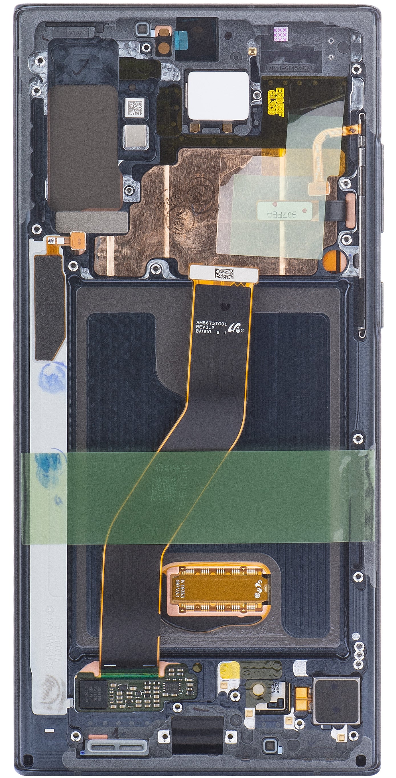 Display sa Touchscreen-om Samsung Galaxy Note 10+ 5G N976 / Note 10+ N975, sa Ramom, Crni (Aura Black), Service Pack GH82-20838A