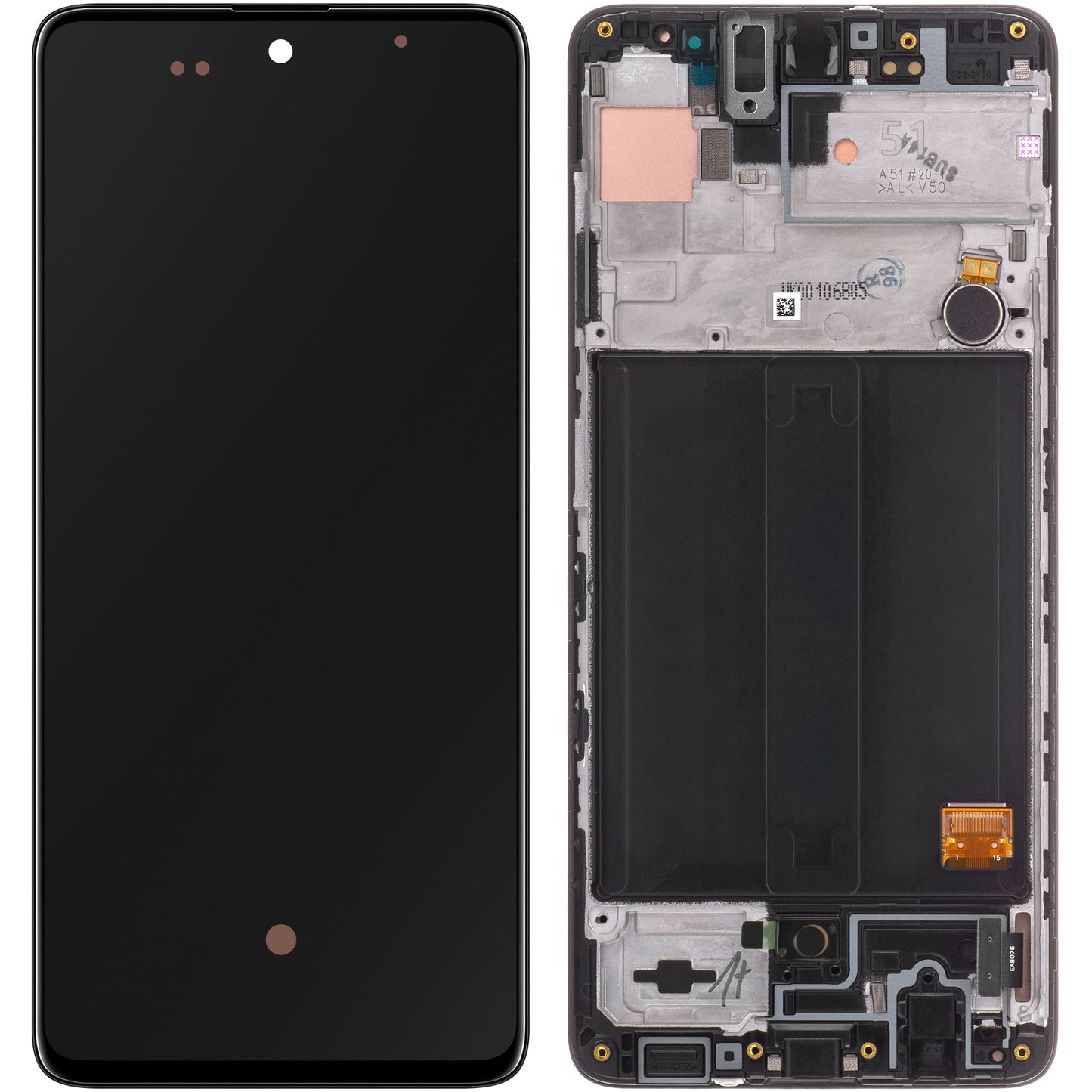 Display sa Touchscreen-om Samsung Galaxy A51 A515, sa Ramom, Crni, Service Pack GH82-21669A