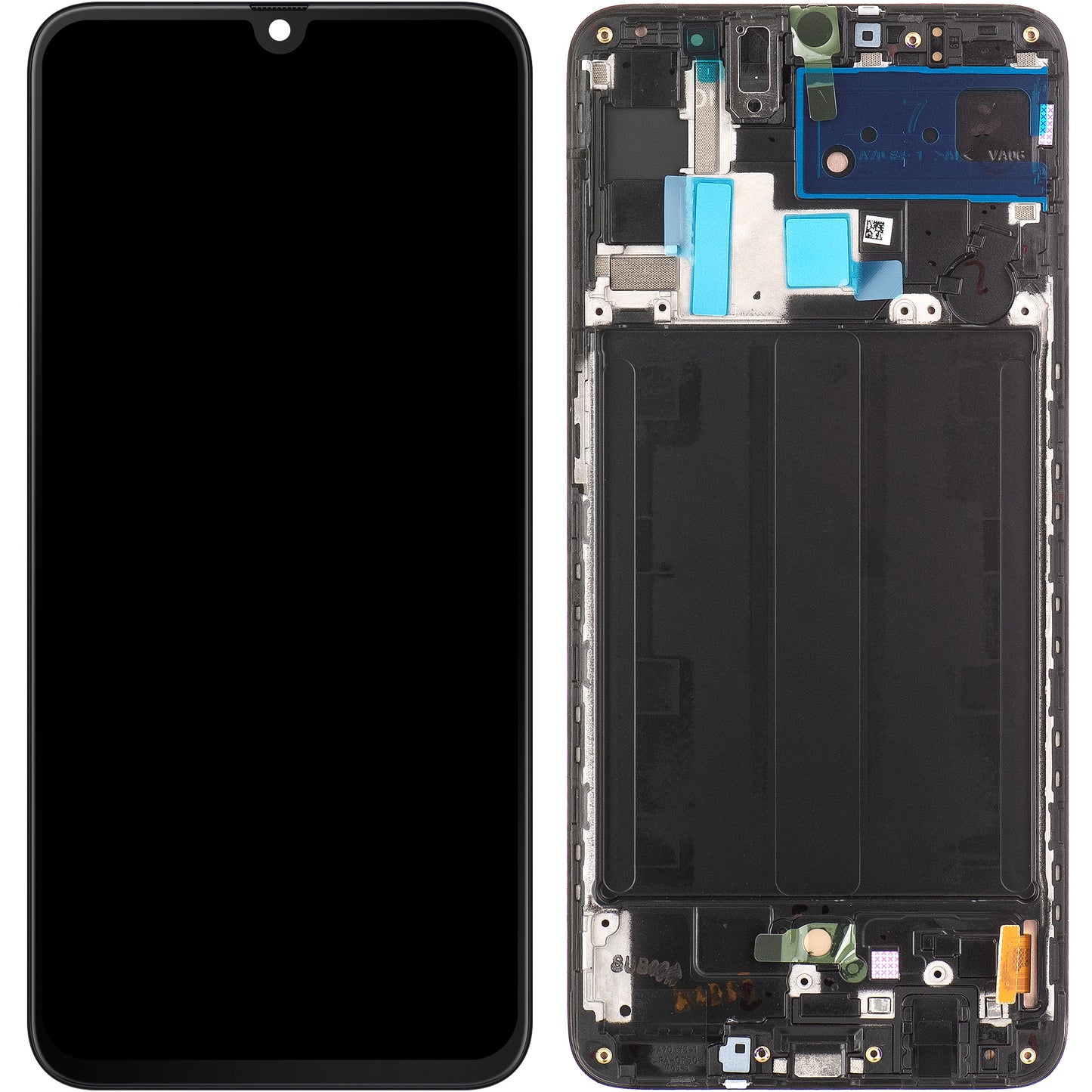 Display sa Touchscreen-om Samsung Galaxy A70 A705, sa Ramom, Crni, Service Pack GH82-19747A