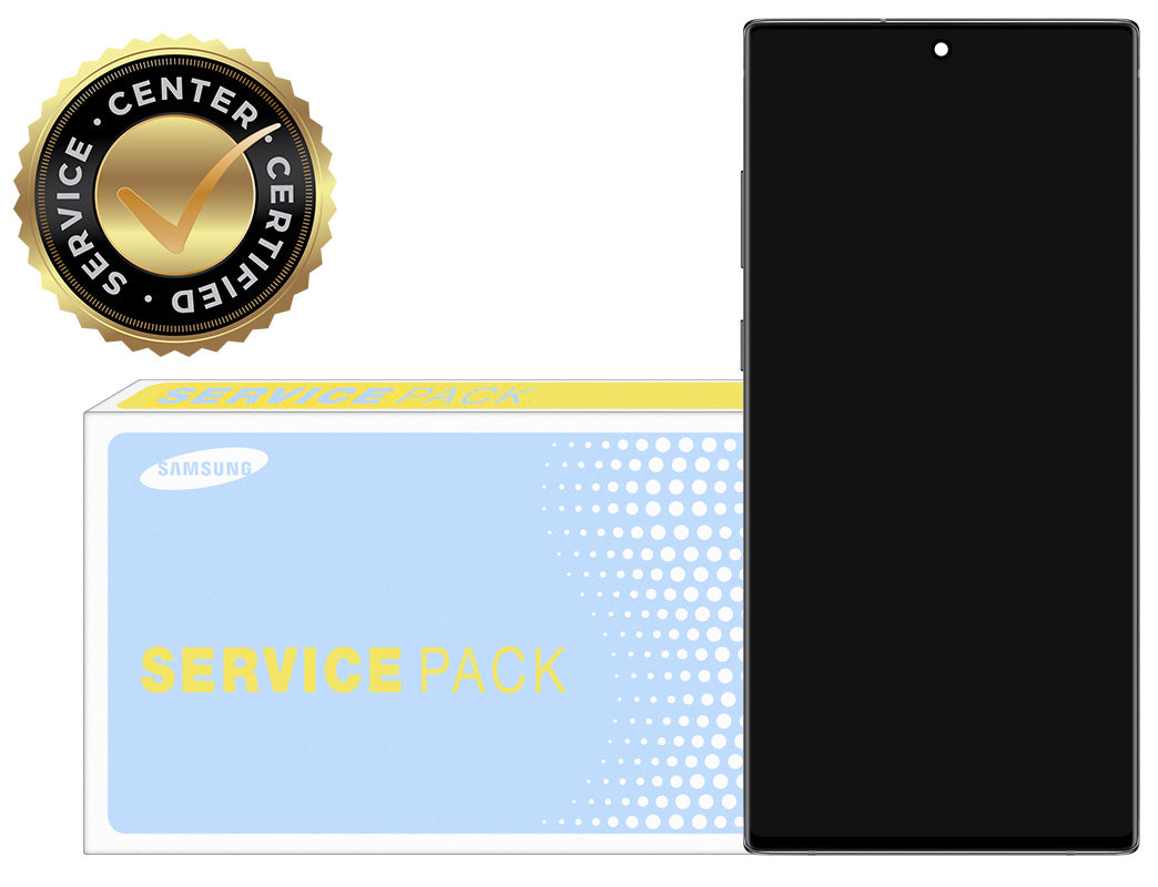 Display sa Touchscreen-om Samsung Galaxy Note 10+ 5G N976 / Note 10+ N975, sa Ramom, Crni (Aura Black), Service Pack GH82-20838A