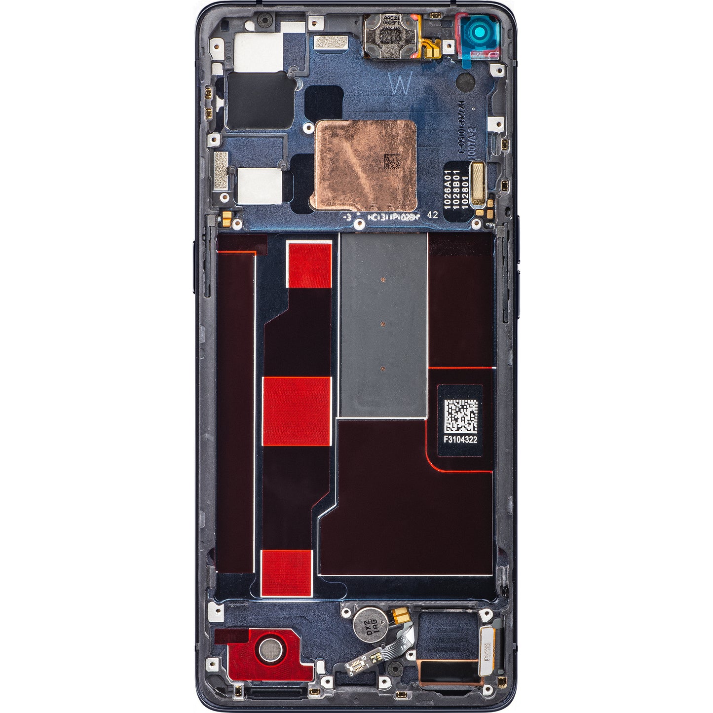 Display sa Touchscreenom Oppo Find X2 Neo, sa Ramom, Crni (Moonlight Black), Service Pack 4904017