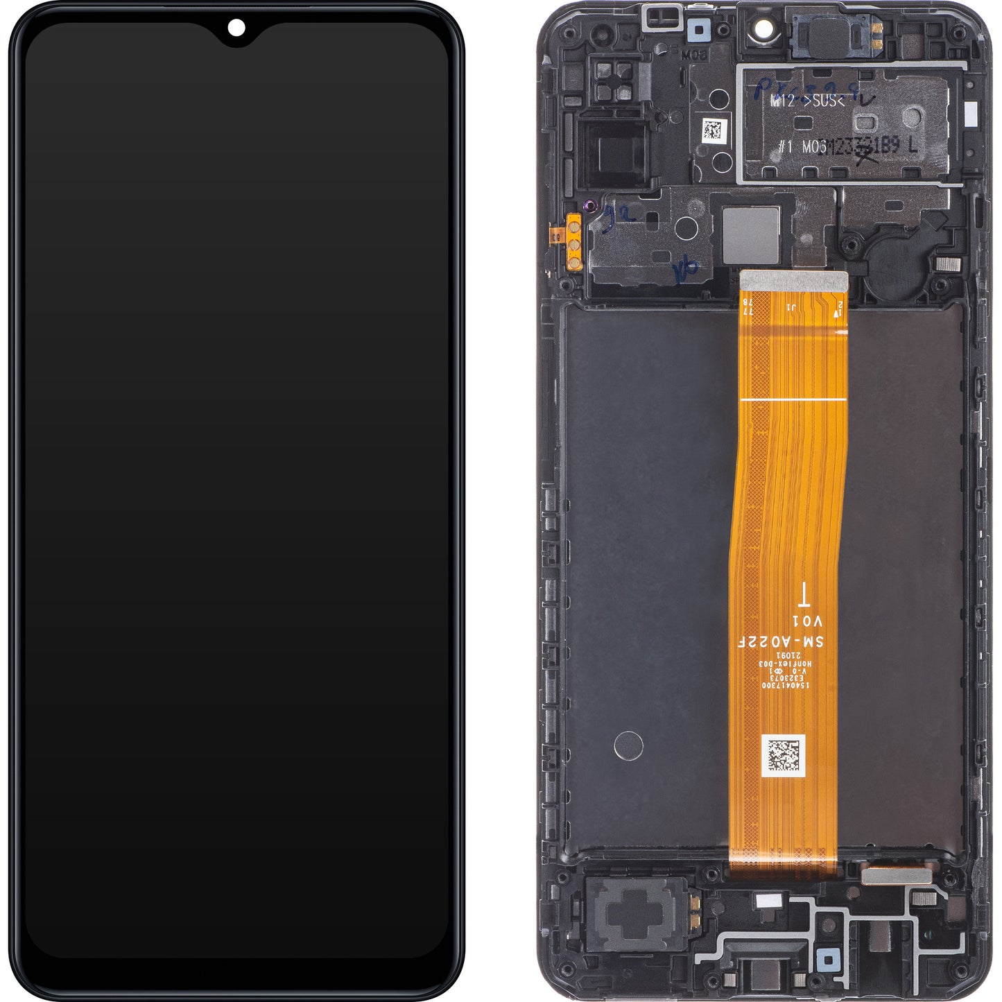 Display sa Touchscreen-om Samsung Galaxy M12 M127, sa Ramom, Crni, Service Pack GH82-25042A