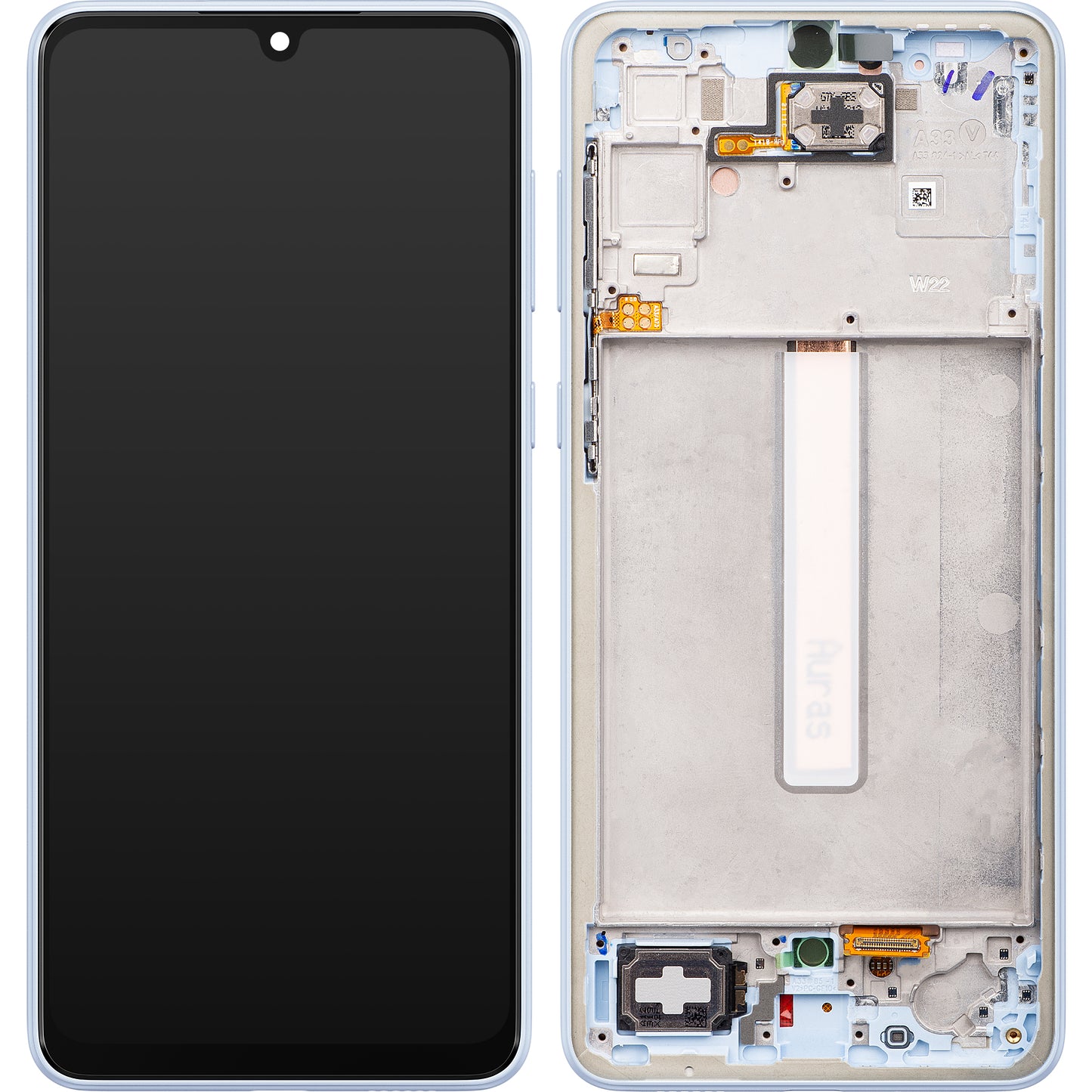 Display sa Touchscreen-om Samsung Galaxy A33 5G A336, sa Ramom, Plavi, Service Pack GH82-28143C