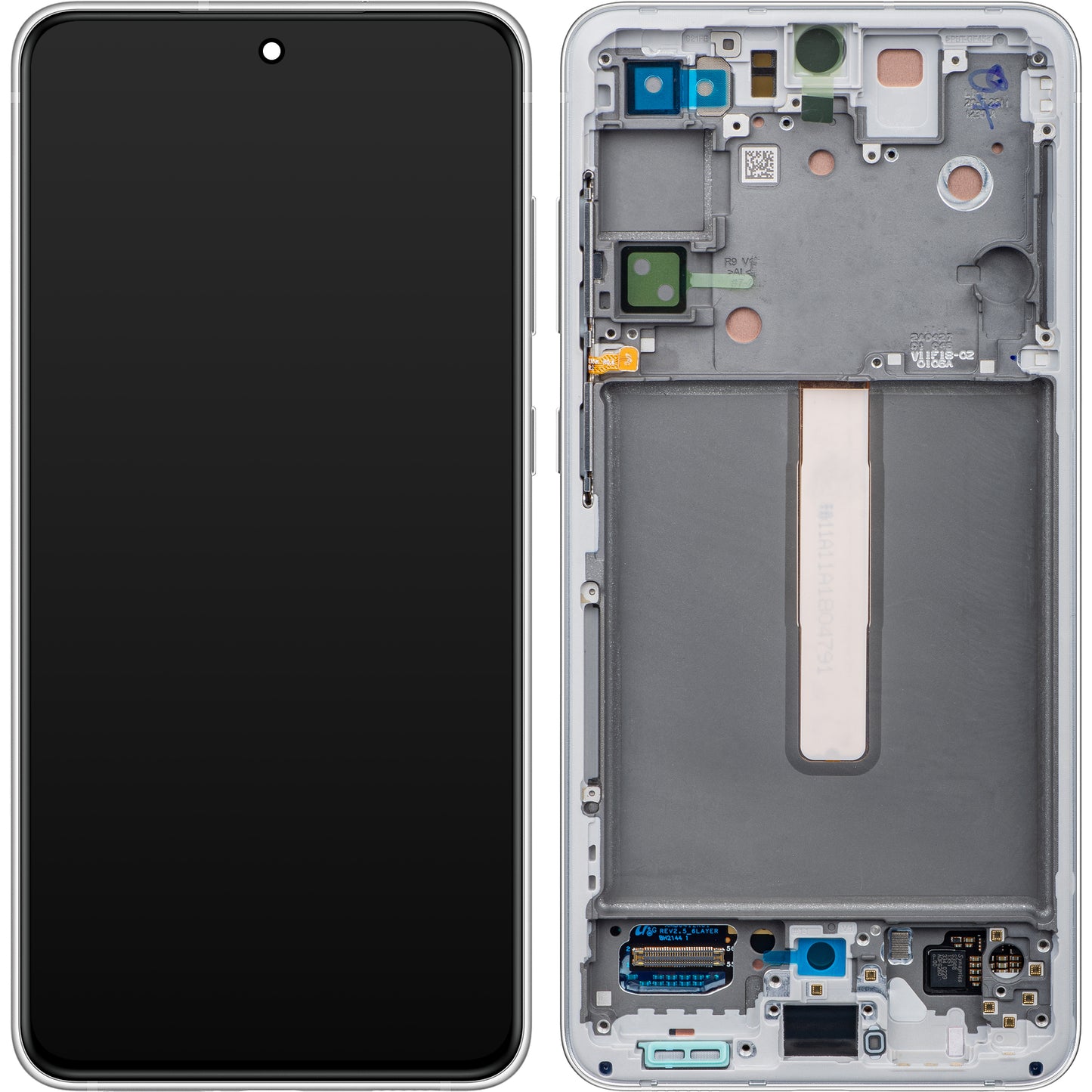 Display sa Touchscreen-om Samsung Galaxy S21 FE 5G G990, sa Ramom, Beli, Service Pack GH82-26414B