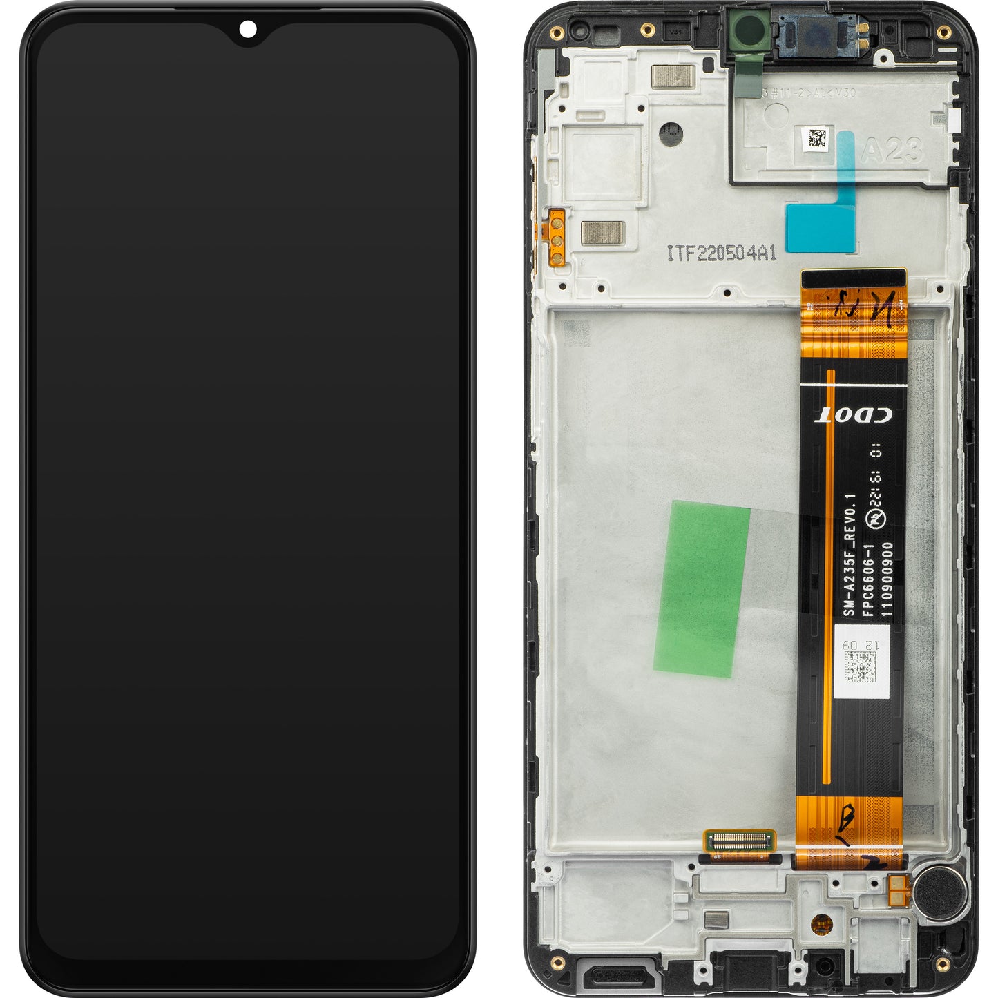 Display sa Touchscreen-om Samsung Galaxy A23 A235, sa Ramom, Crni, Service Pack GH82-28563A