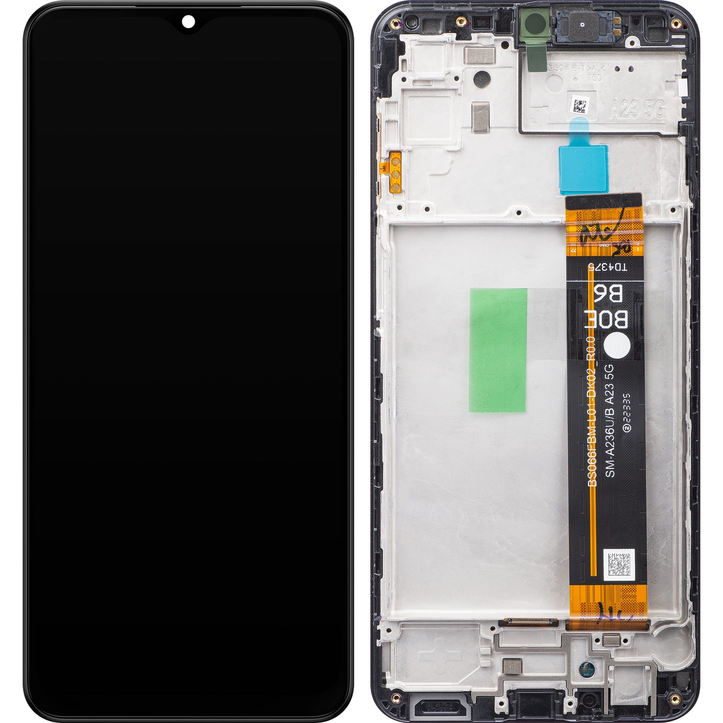 Display sa Touchscreen-om Samsung Galaxy A23 5G A236, sa Ramom, Crni, Service Pack GH82-29734A