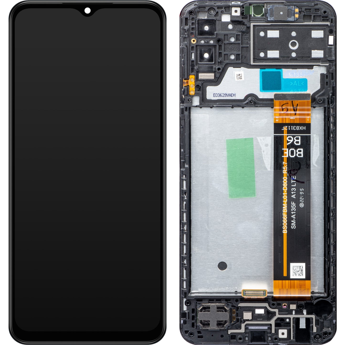 Display sa Touchscreenom Samsung Galaxy M13 M135, sa Ramom, Crni, Service Pack GH82-29132A